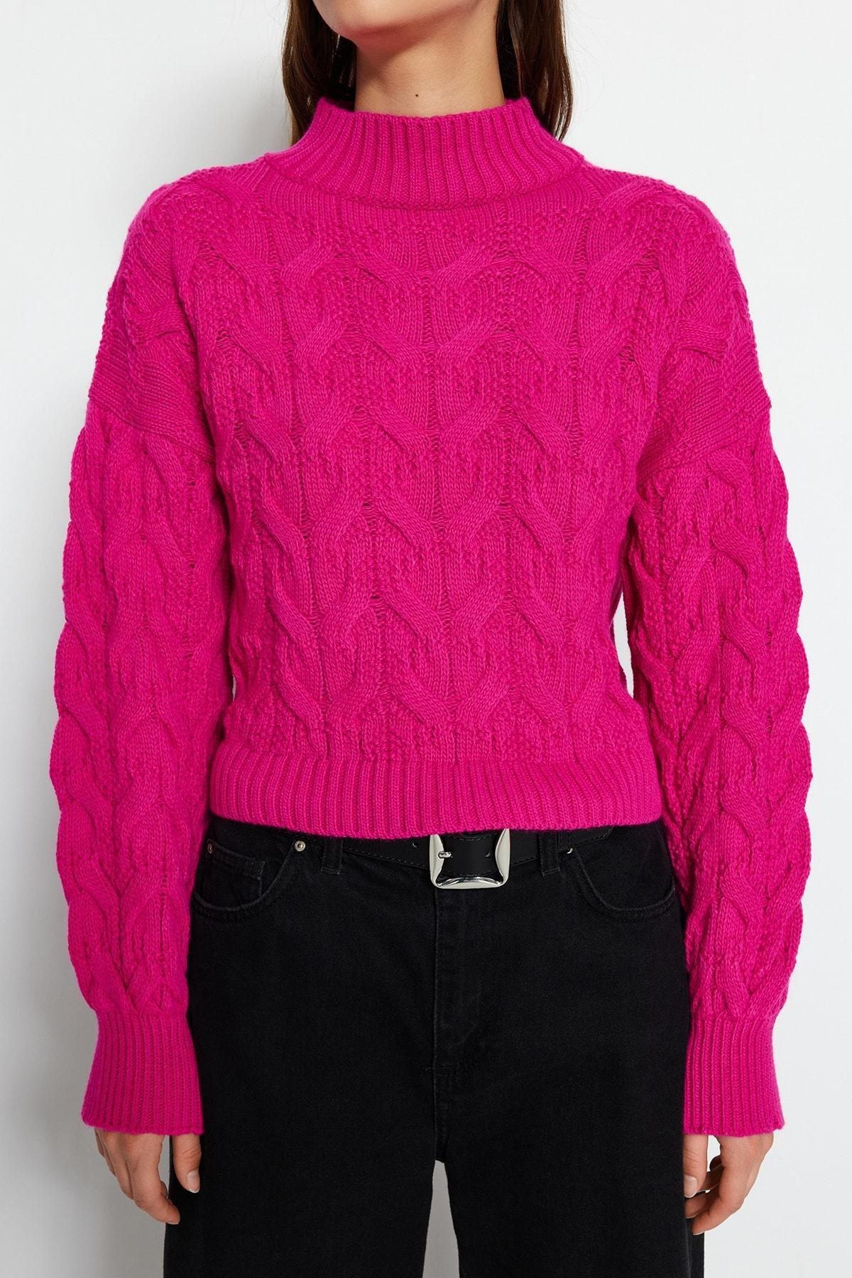 Pink Casual Sweater, Pink, large image number 3