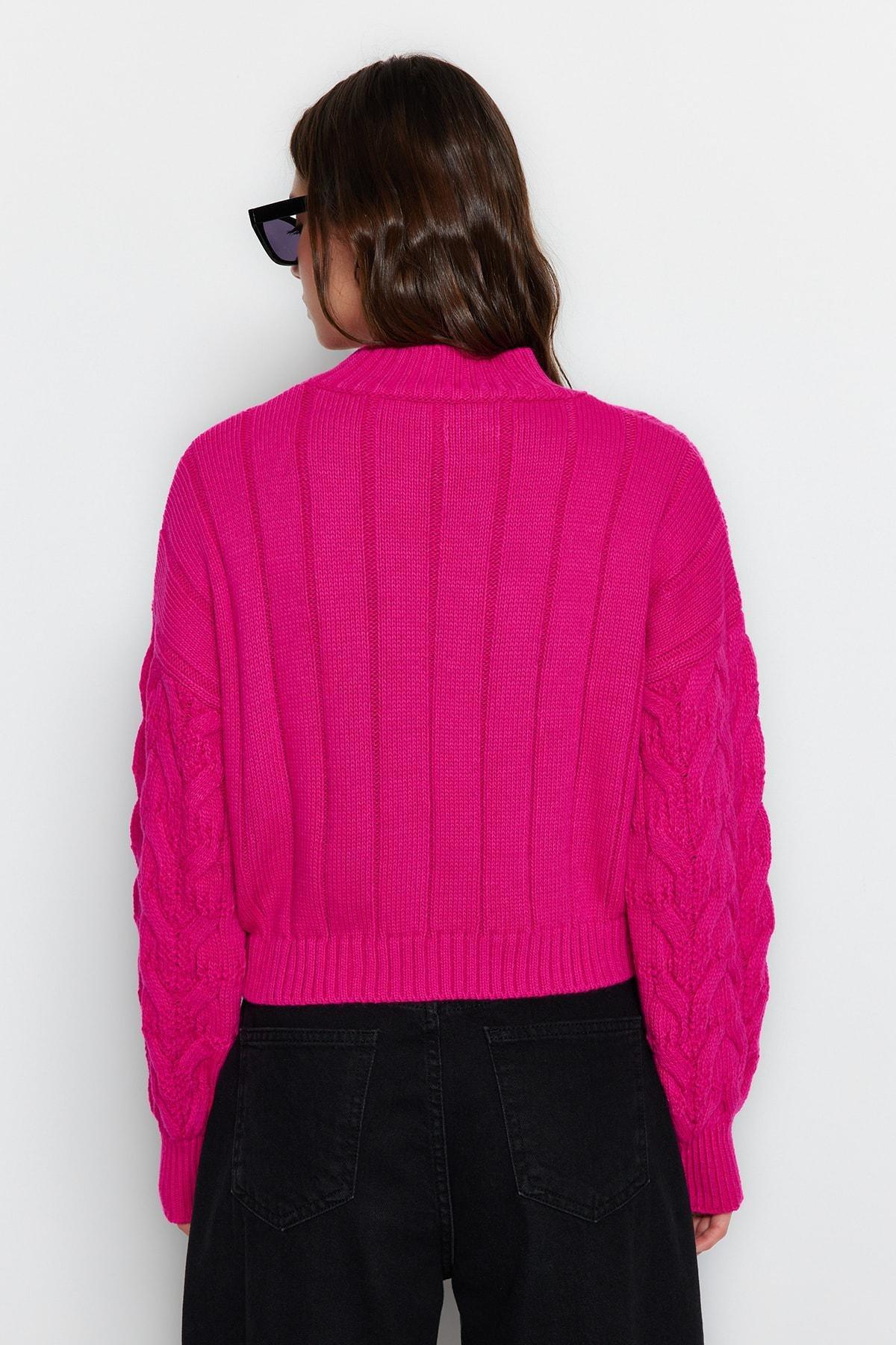 Pink Casual Sweater, Pink, large image number 4
