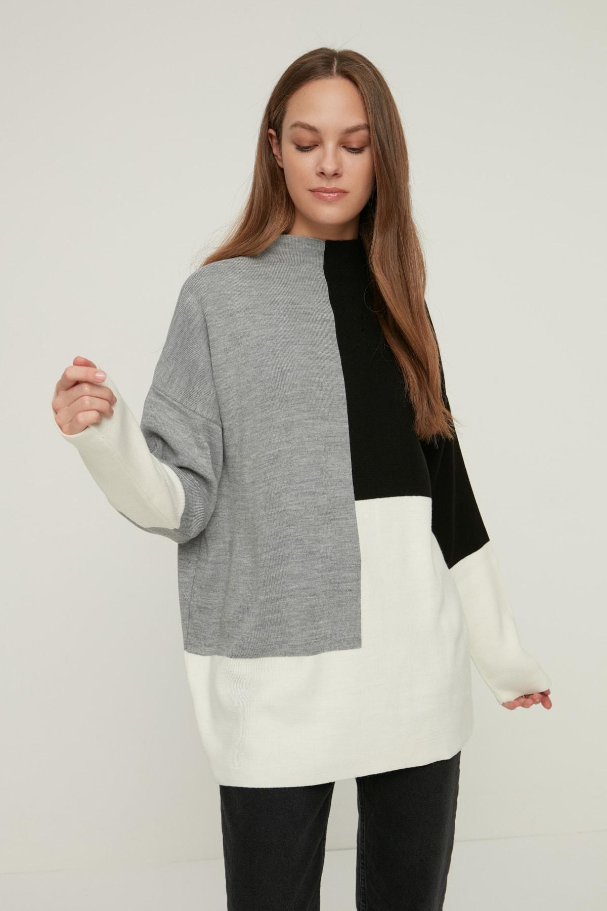 Multicolour Colour block Sweater, , large image number 0