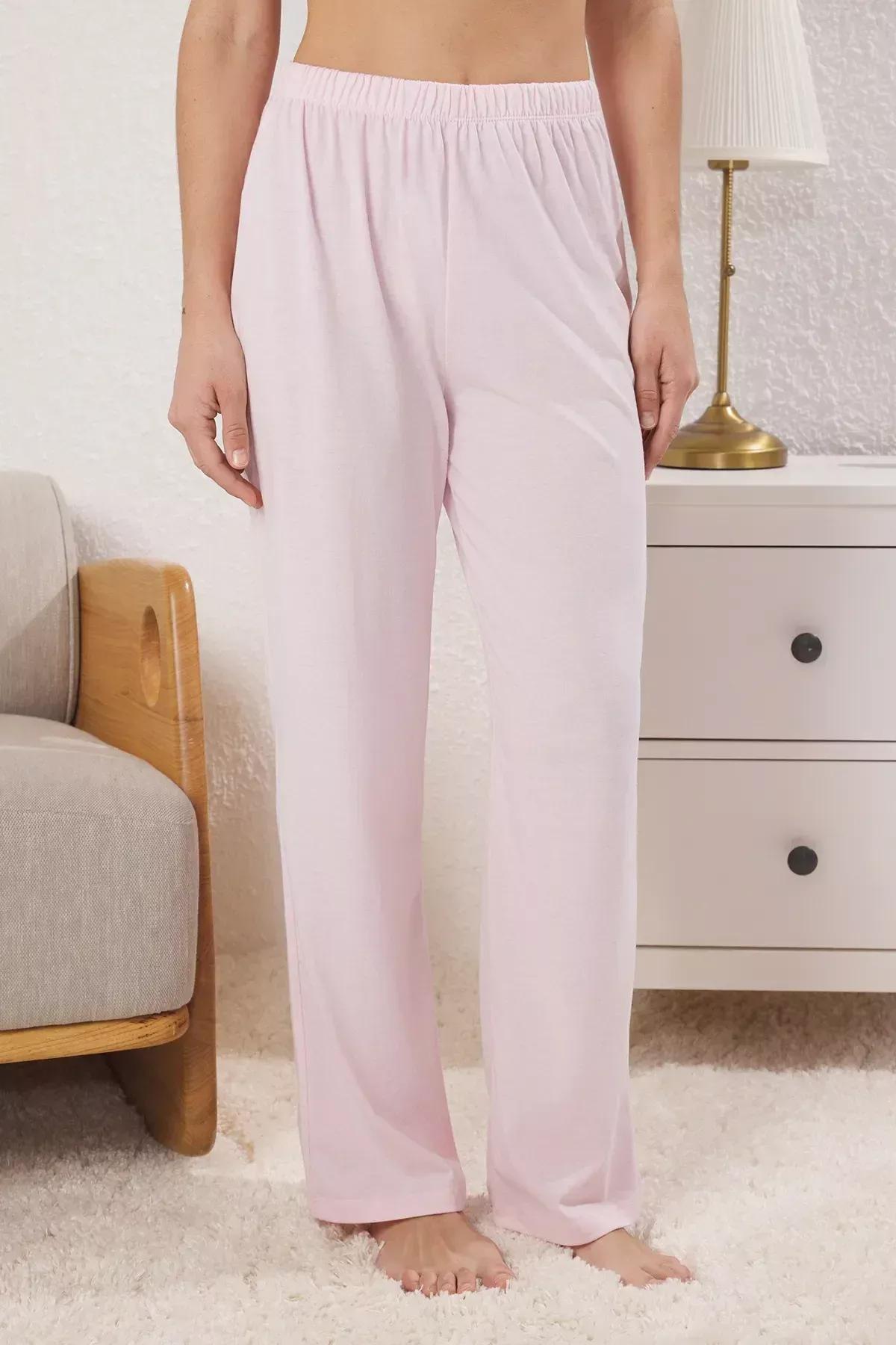 Pink Pocket Print Pajama Set, Pink, large image number 2