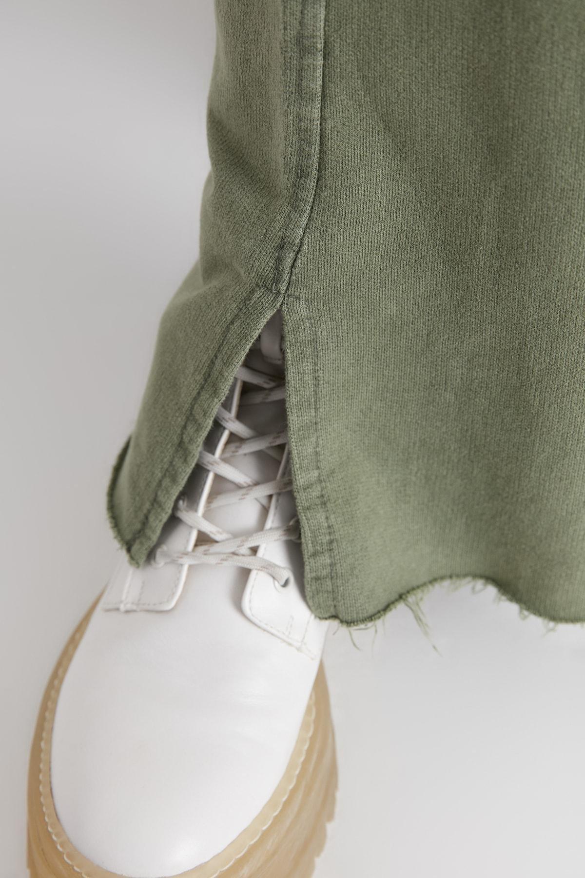 Khaki Wide Leg Sweatpants, Khaki, large image number 3