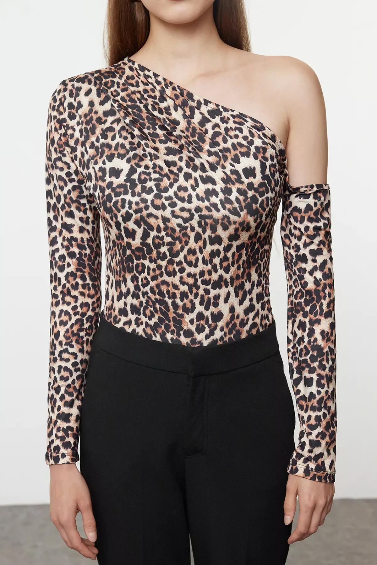 Multicolour Animal Print Stretch Bodysuit, Very colorful, large image number 2