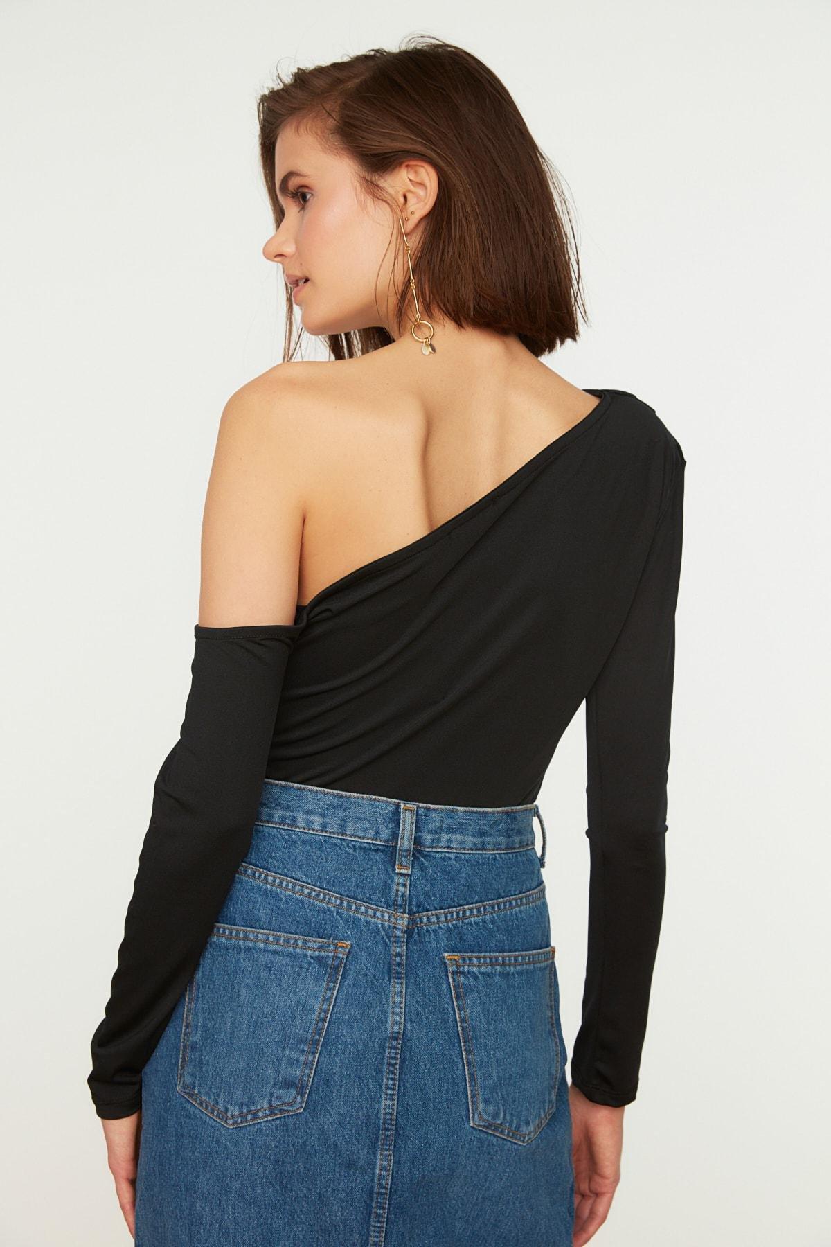 Black Bodysuit Trendyol, , large image number 6