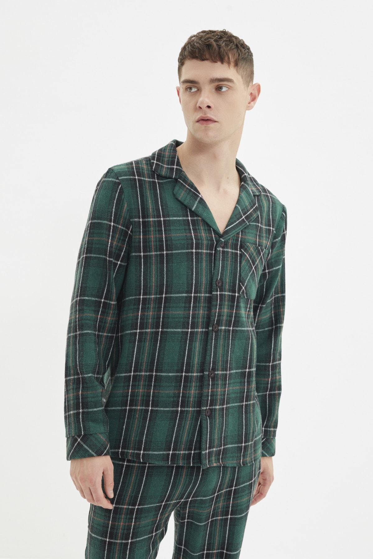 Green Mid Waist Pajama Set, , large image number 2