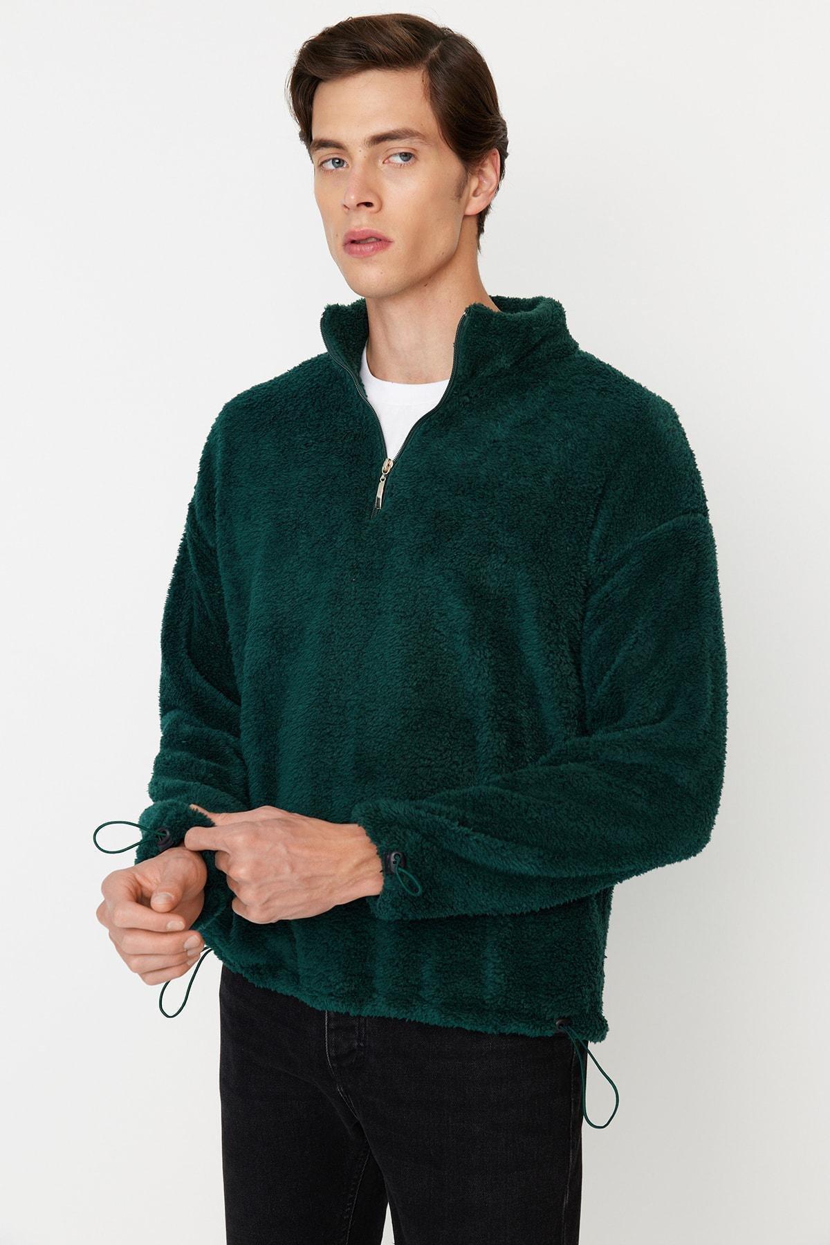 Green Regular Sweatshirt, , large image number 3