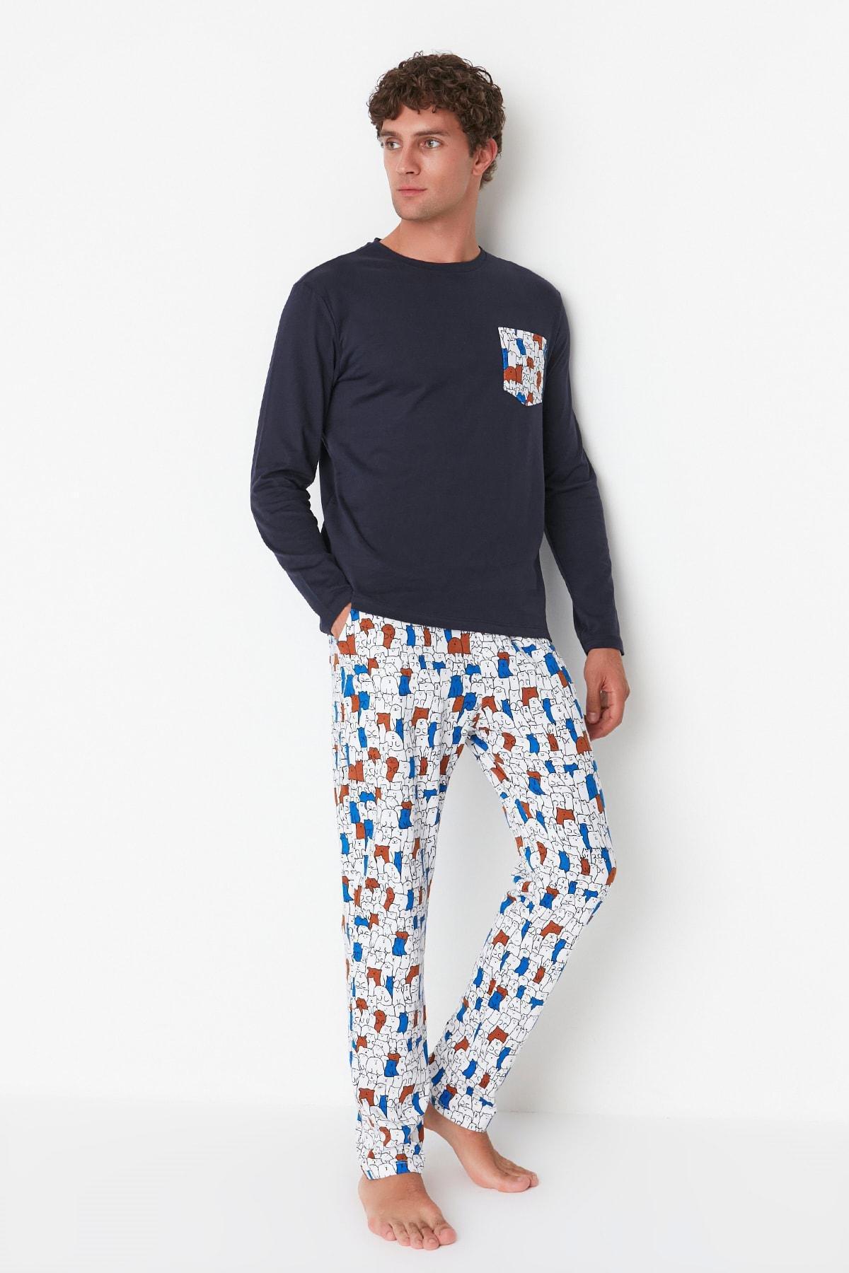 Multicolour Plainpajama Set, , large image number 1