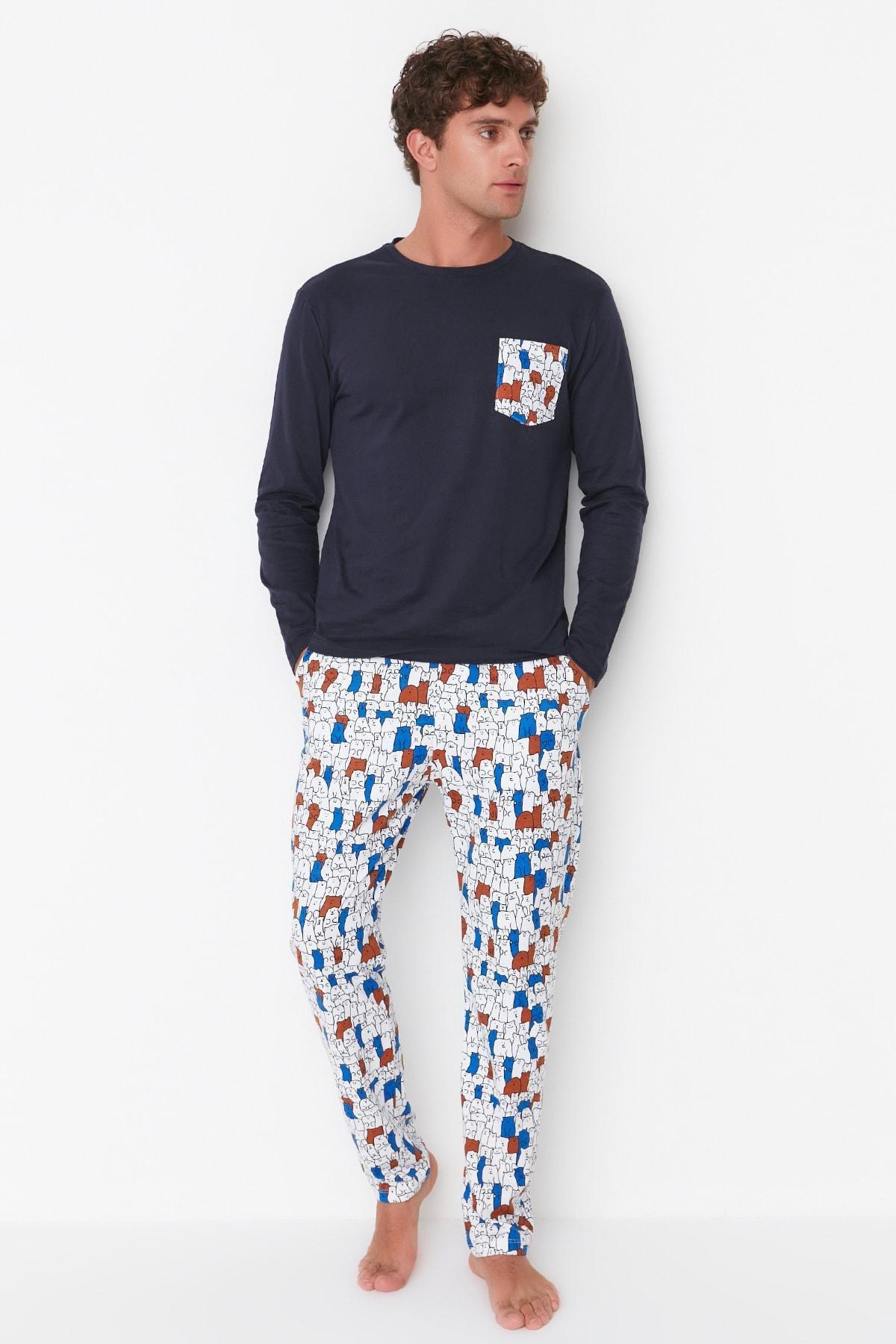 طقم بيجاما سادة، ألوان متعددة, Multicolor, large image number 2