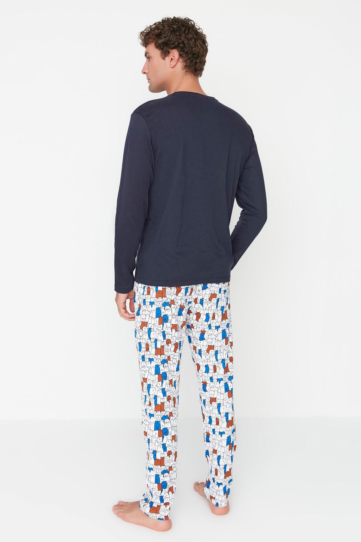 طقم بيجاما سادة، ألوان متعددة, Multicolor, large image number 3