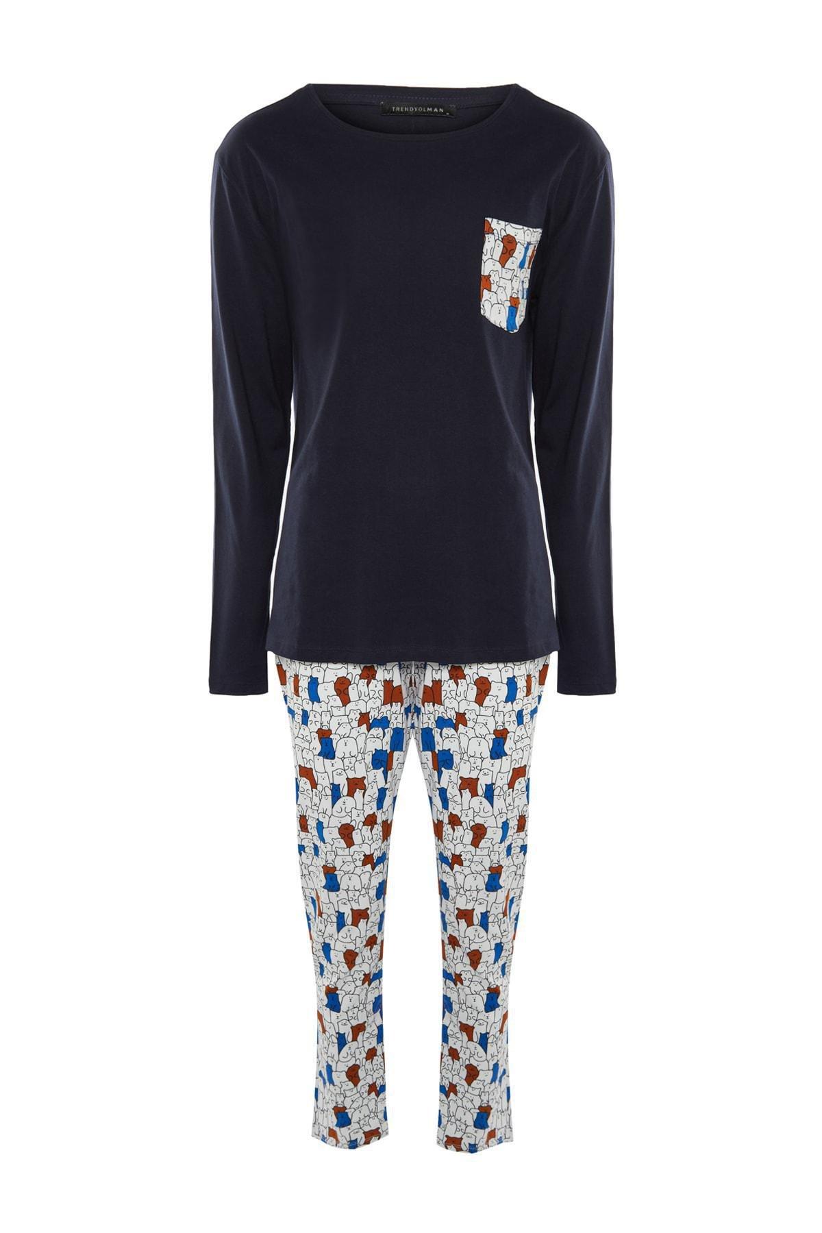 Multicolour Plainpajama Set, , large image number 5