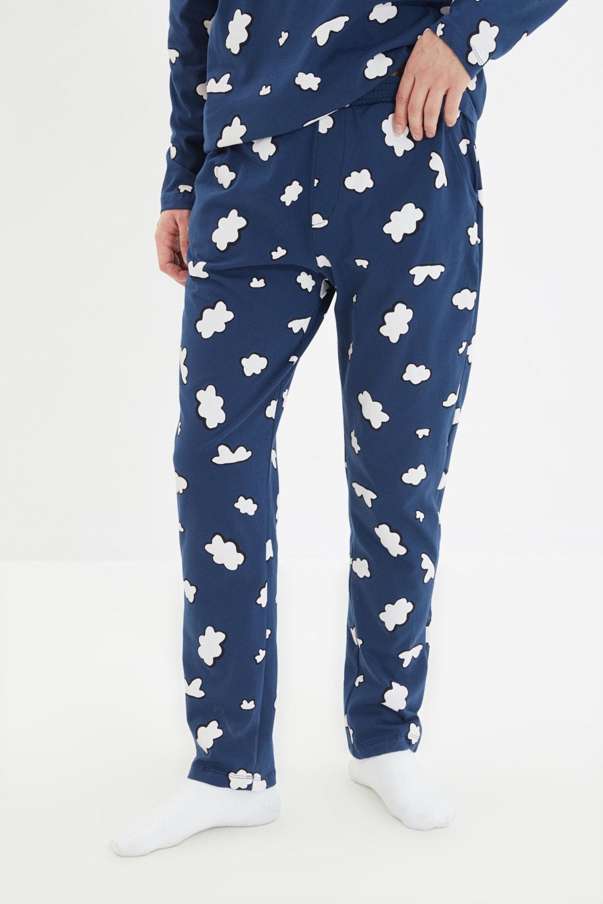 Navy Graphic Pajama Set, , large image number 2