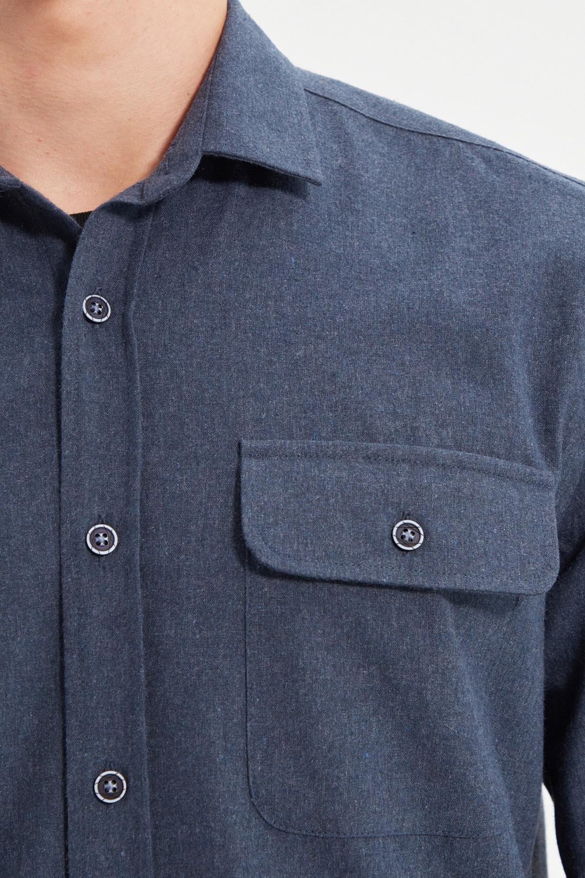Navy Regular Shirt, , large image number 2