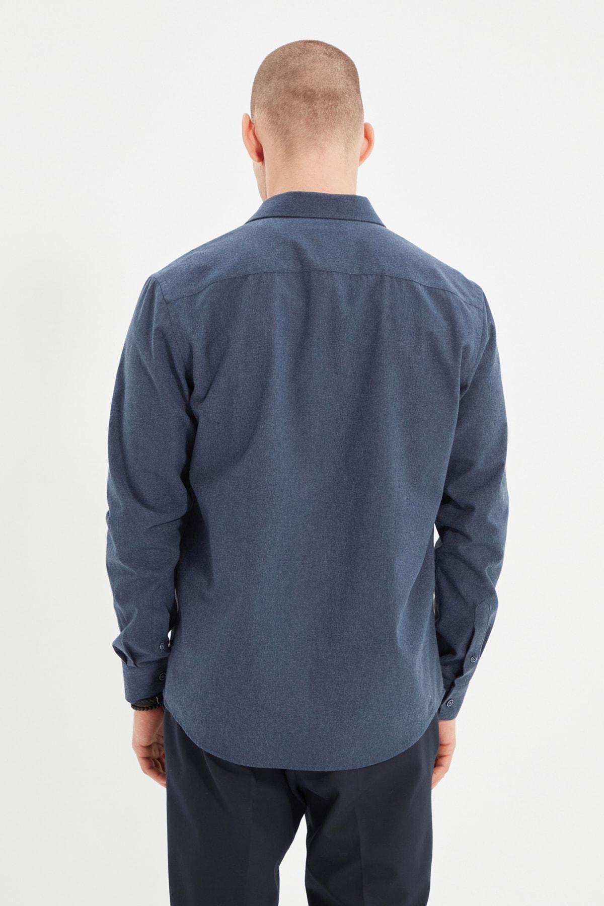 Navy Regular Shirt, , large image number 4