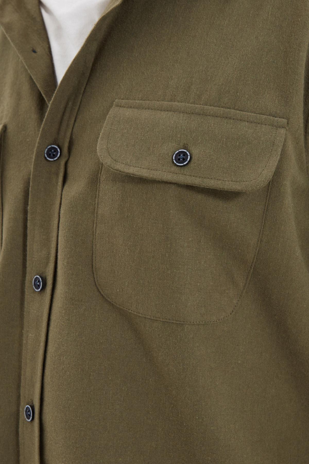 Khaki Collared Shirt, , large image number 3