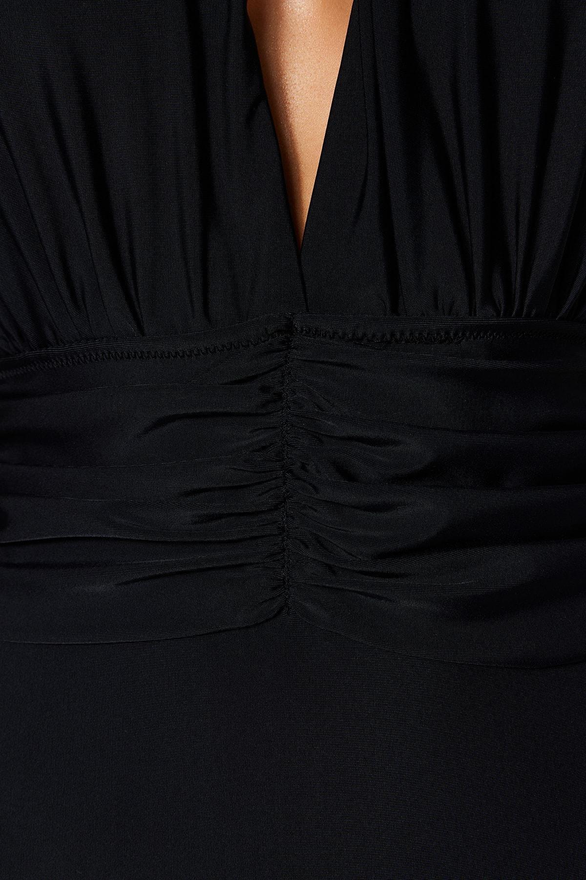 Black Graphic Swimsuit, , large image number 4