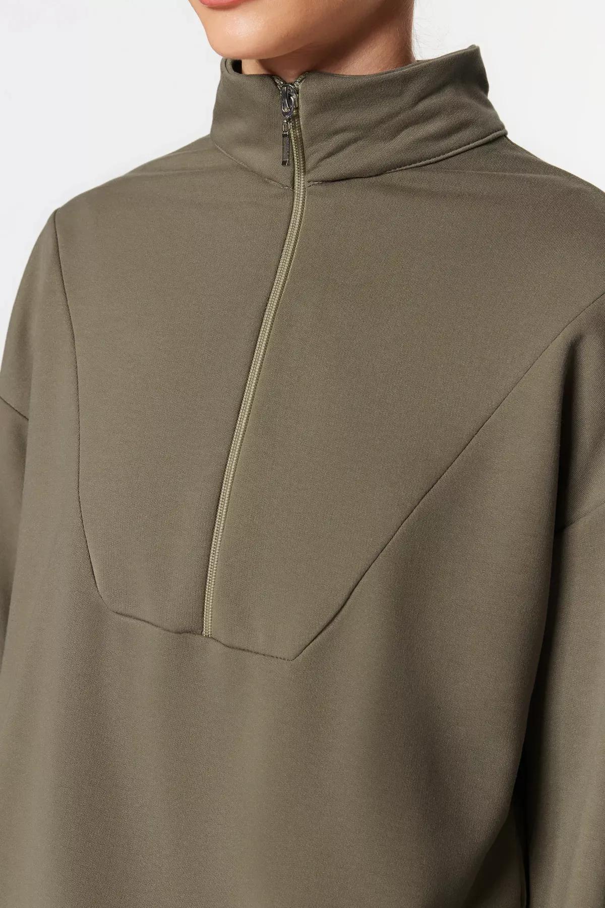 Brown Relaxed Sweatsuit Set, Brown, large image number 2