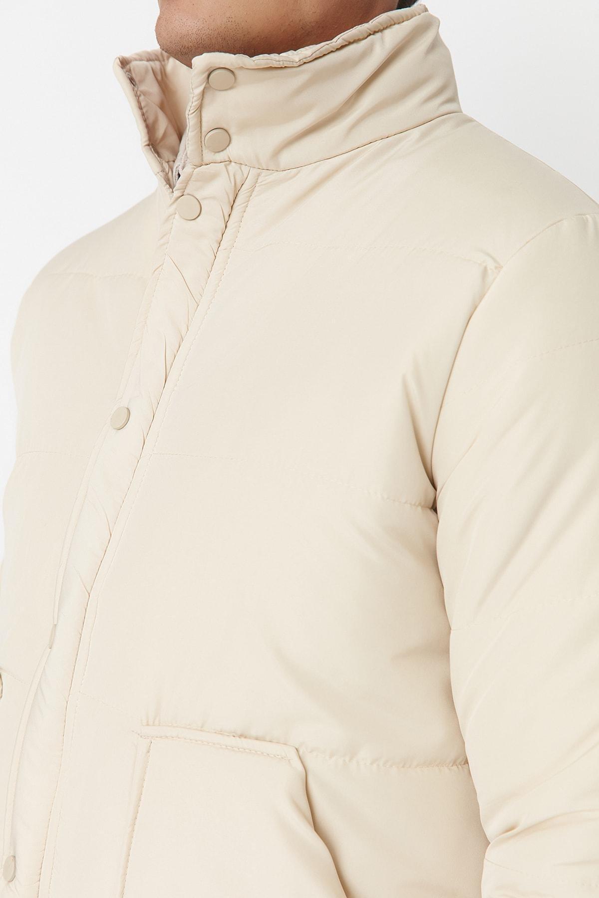 Grey Puffer Jacket, Gray, large image number 3