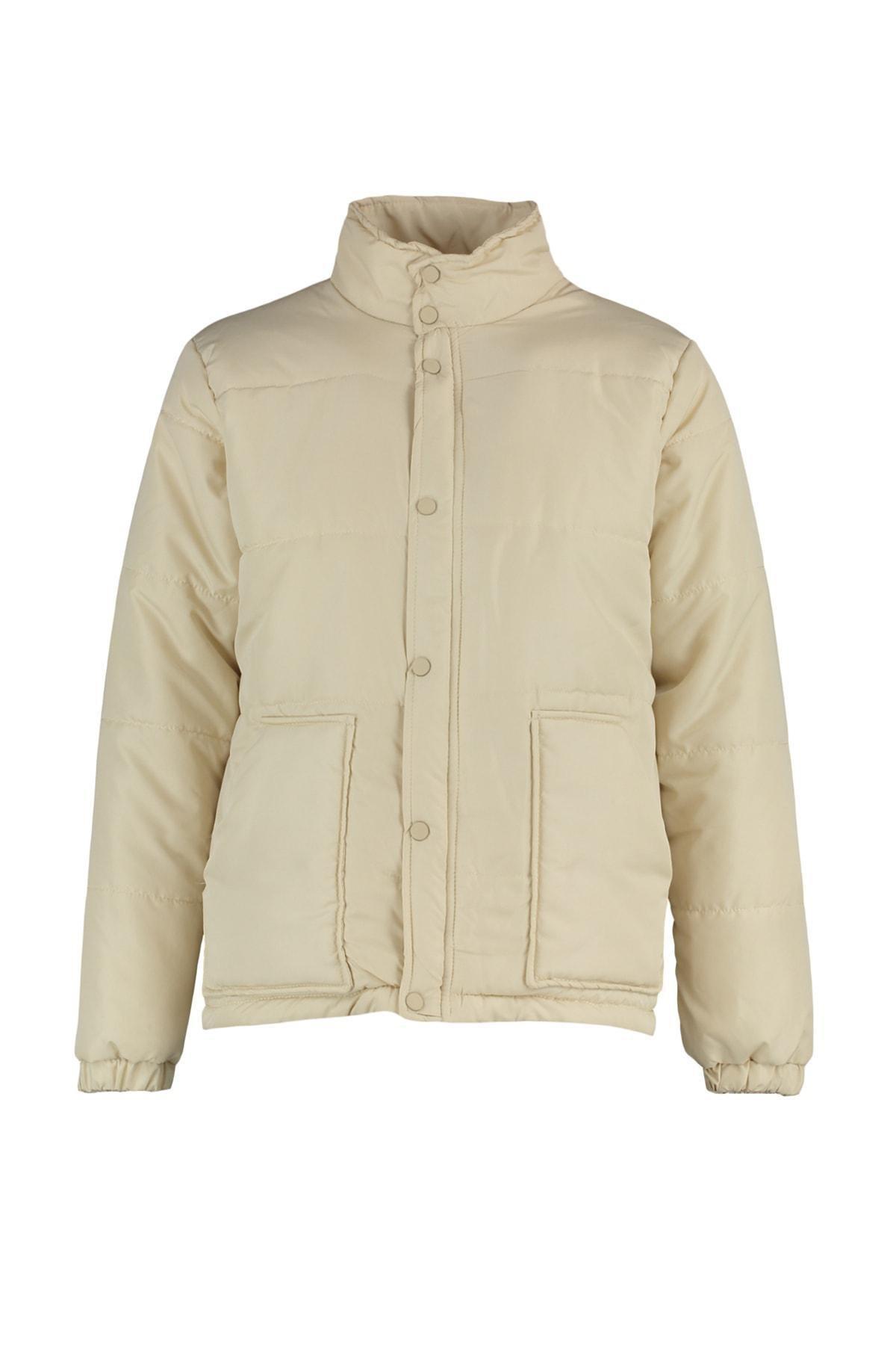 Grey Puffer Jacket, Gray, large image number 5