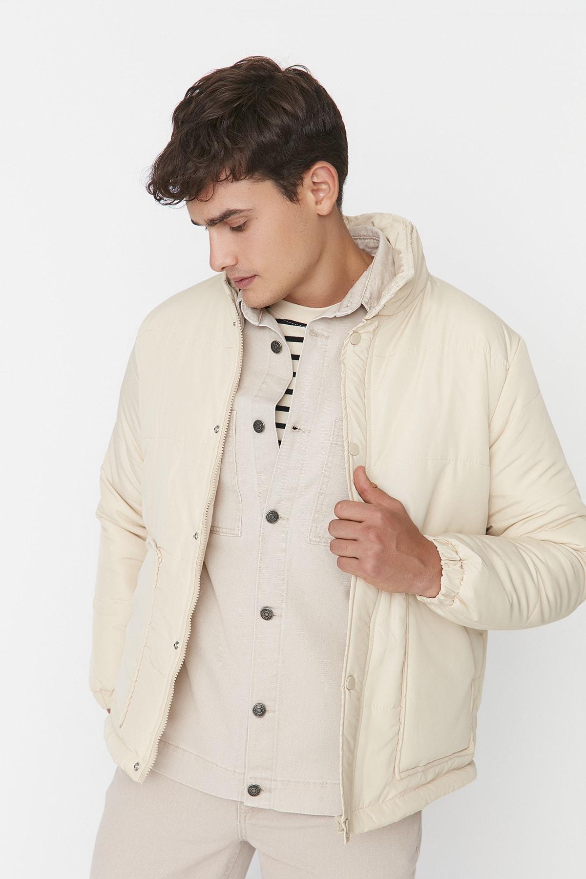 Grey Puffer Jacket, , large image number 7