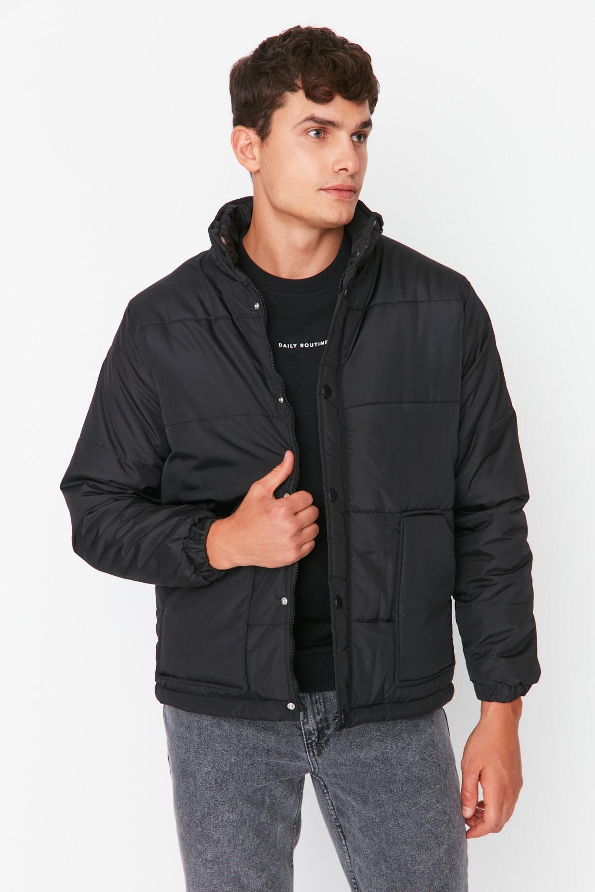 Black Puffer Jacket, , large image number 3