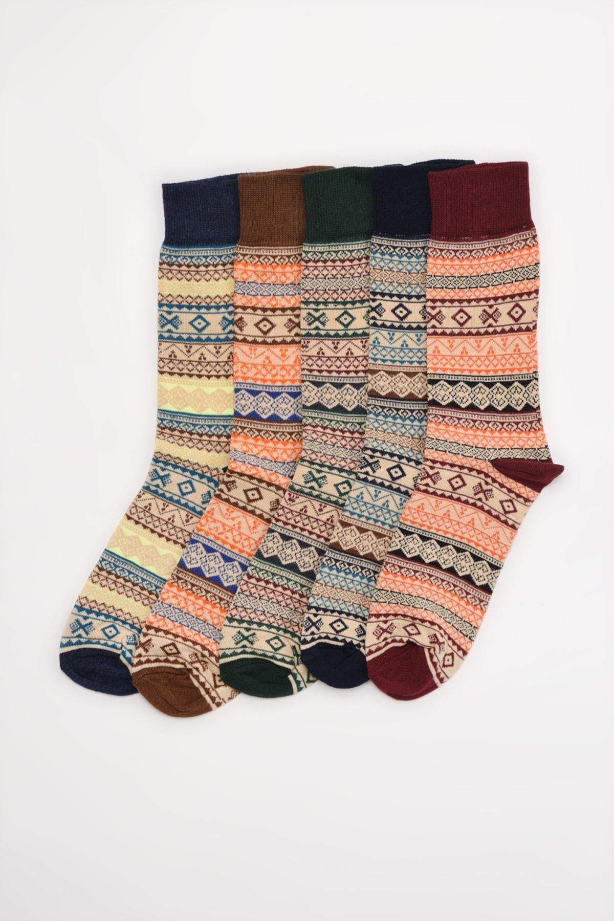 Multicolour Socks, Set Of 5, Multicolor, large image number 0
