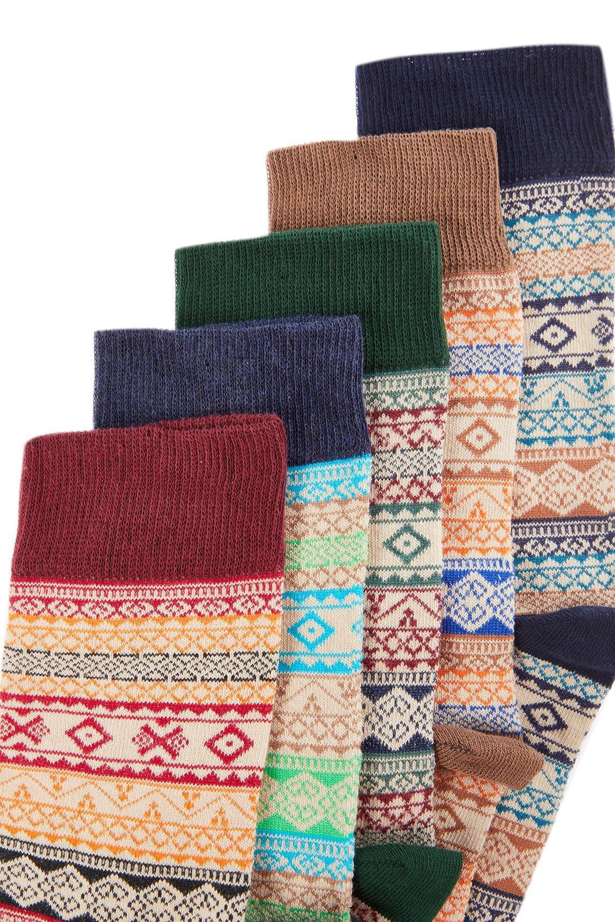 Multicolour Socks, Set Of 5, Multicolor, large image number 1