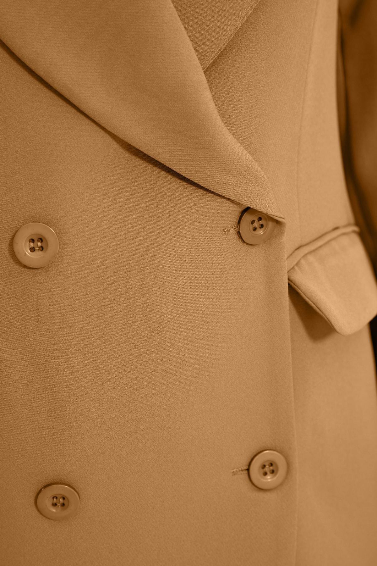 جاكيت بصفيّ أزرار، بني, Brown, large image number 3