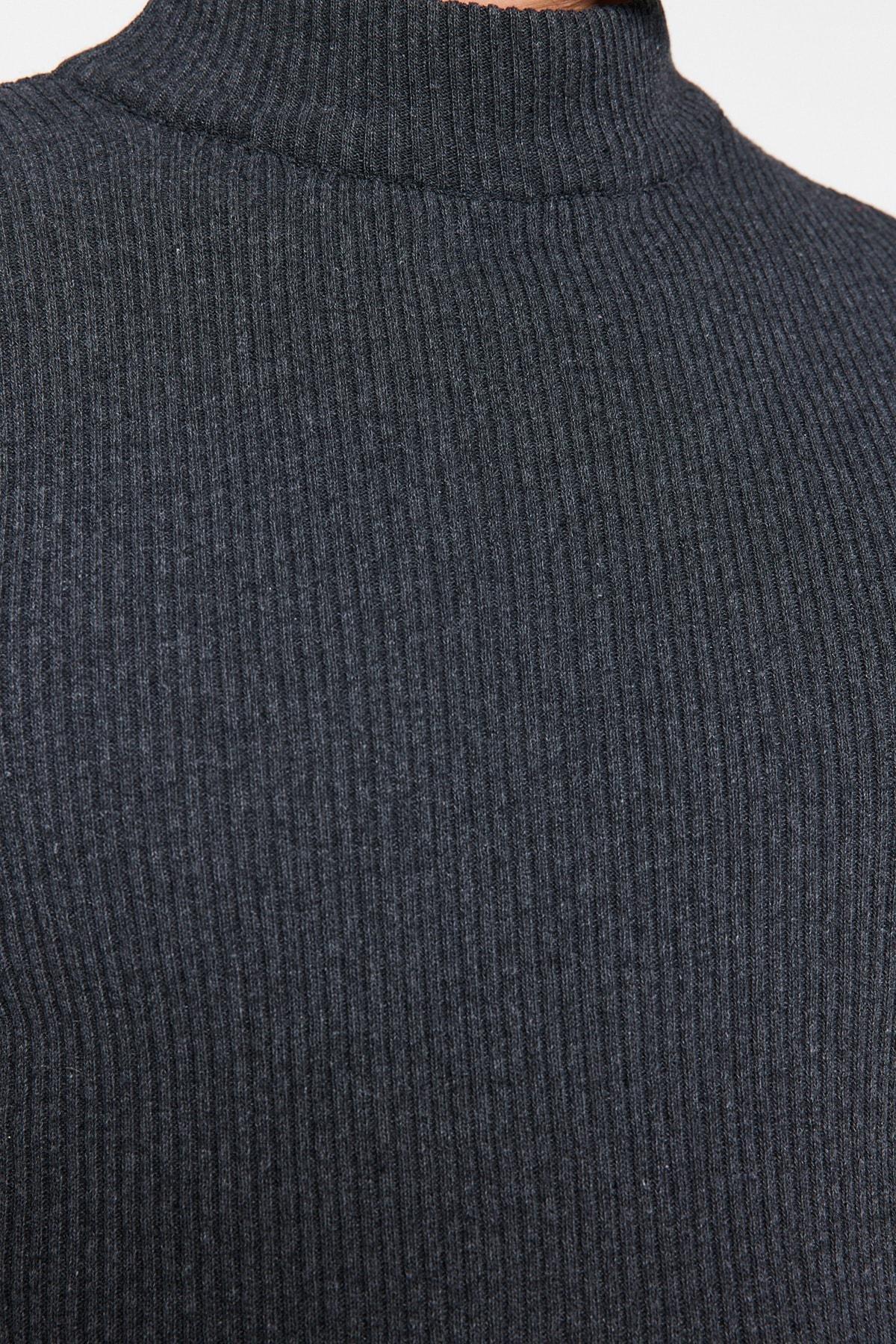 Grey Fitted Sweater, , large image number 1