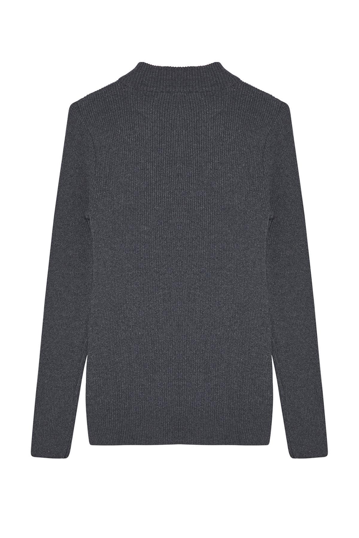 Grey Fitted Sweater, , large image number 3
