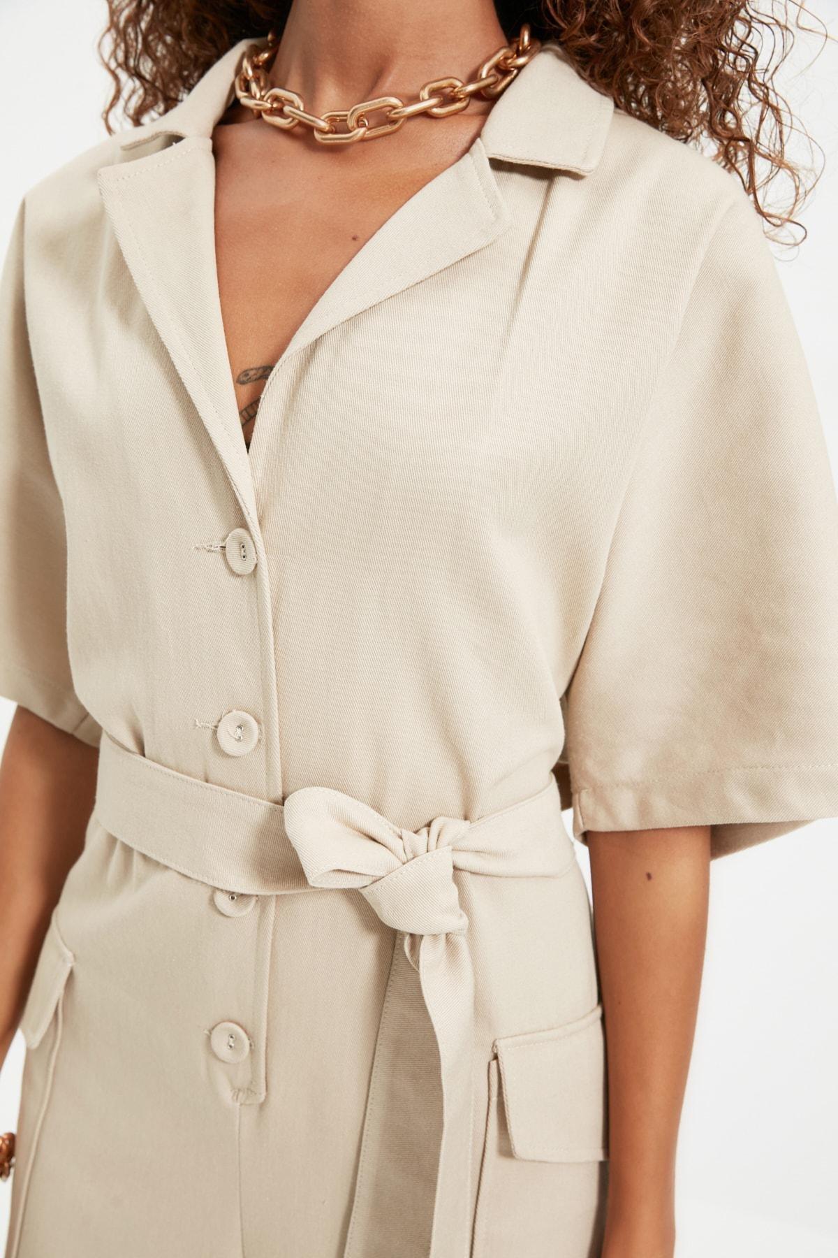 Brown Relaxed Jumpsuit, , large image number 2