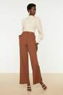 Trendyol - Brown Straight Pants