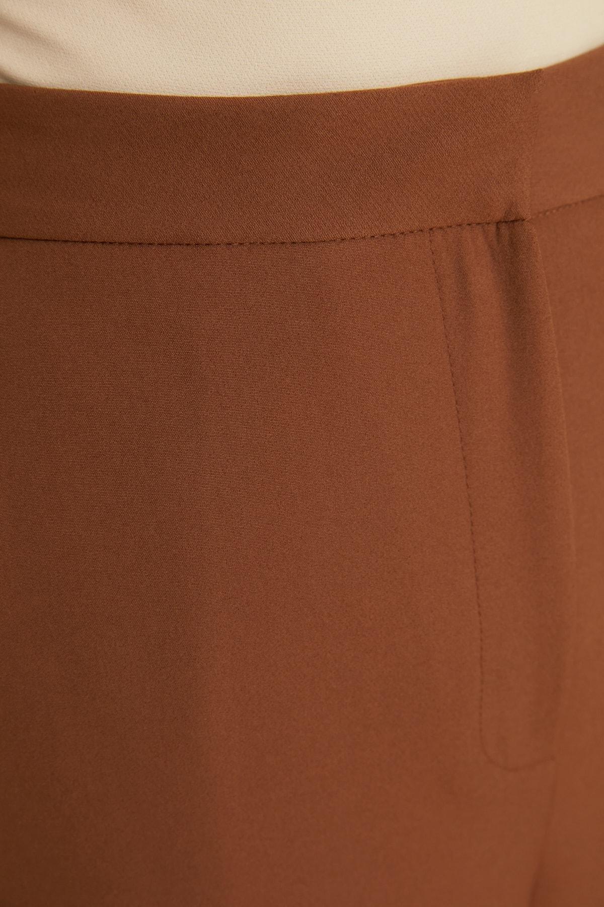 Trendyol - Brown Straight Pants