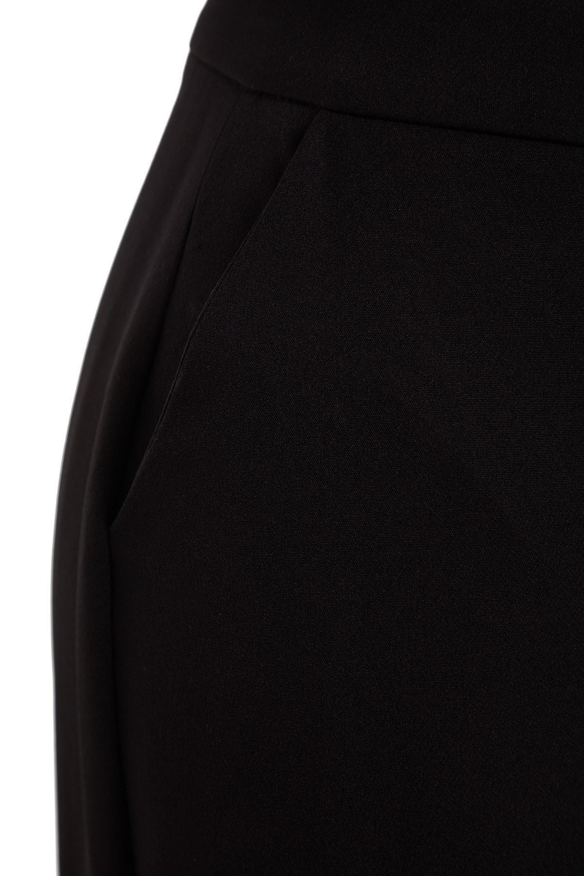 Black Straight Pants, Black, large image number 4