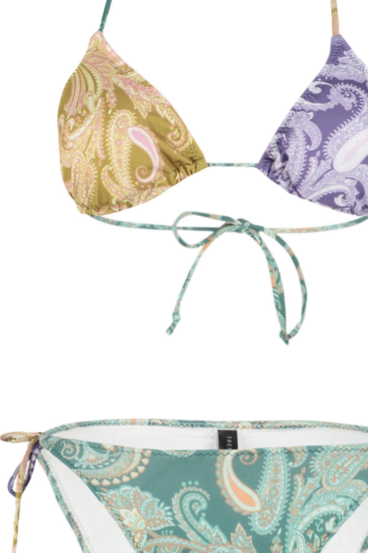 Multicolour Paisley Bikini Set, , large image number 14