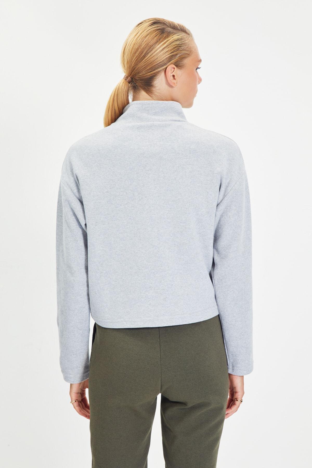 Grey Standing Collar Sweatshirt, Set Of 2, , large image number 12