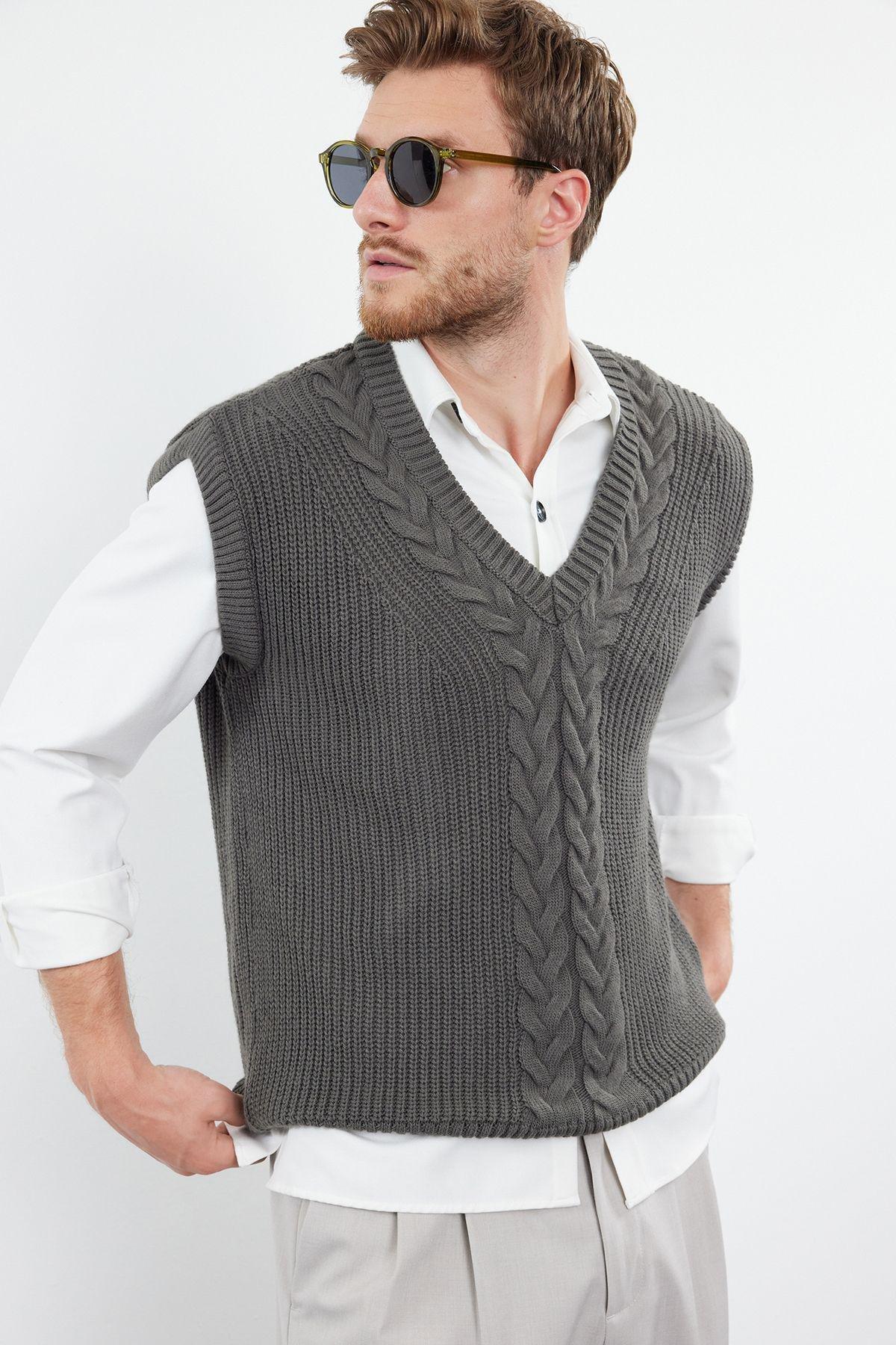 Unisex Texture Sweater TMNAW22KZ1585, , large image number 1