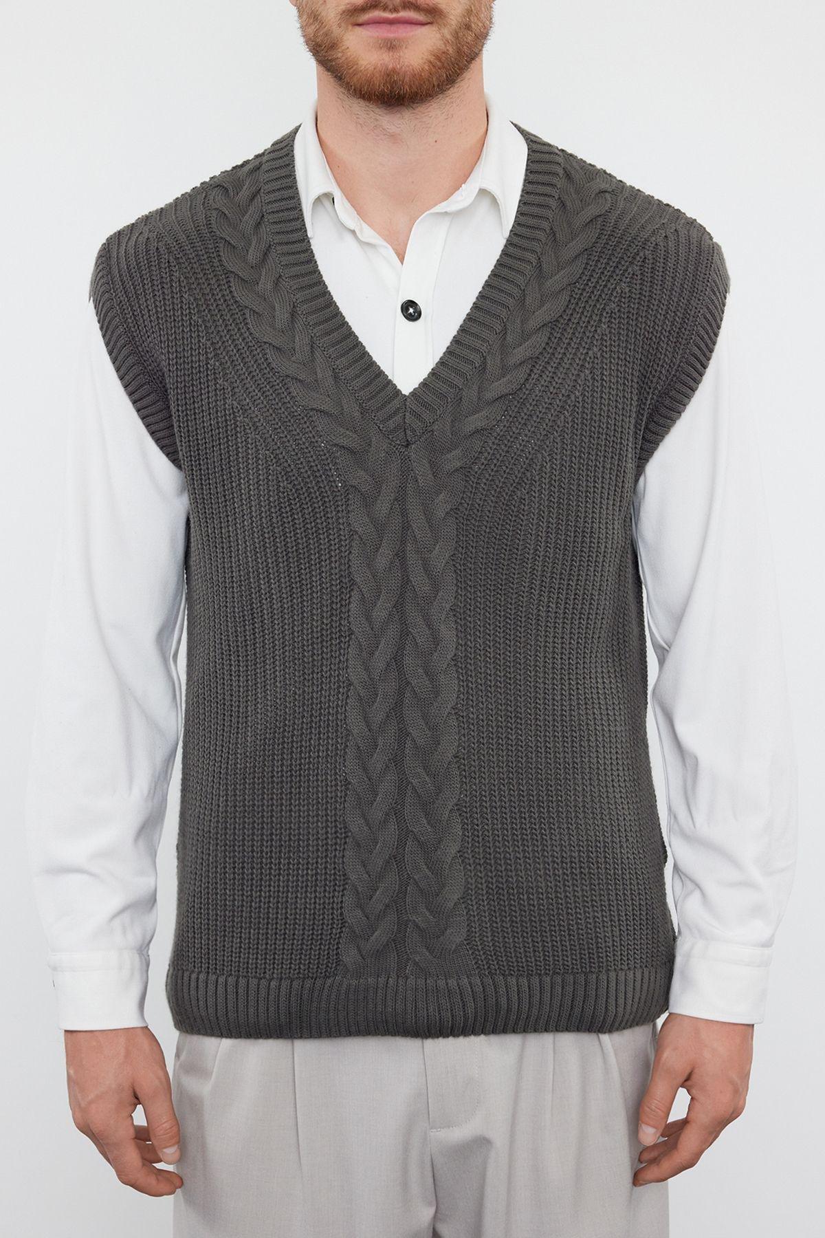 Unisex Texture Sweater TMNAW22KZ1585, , large image number 2
