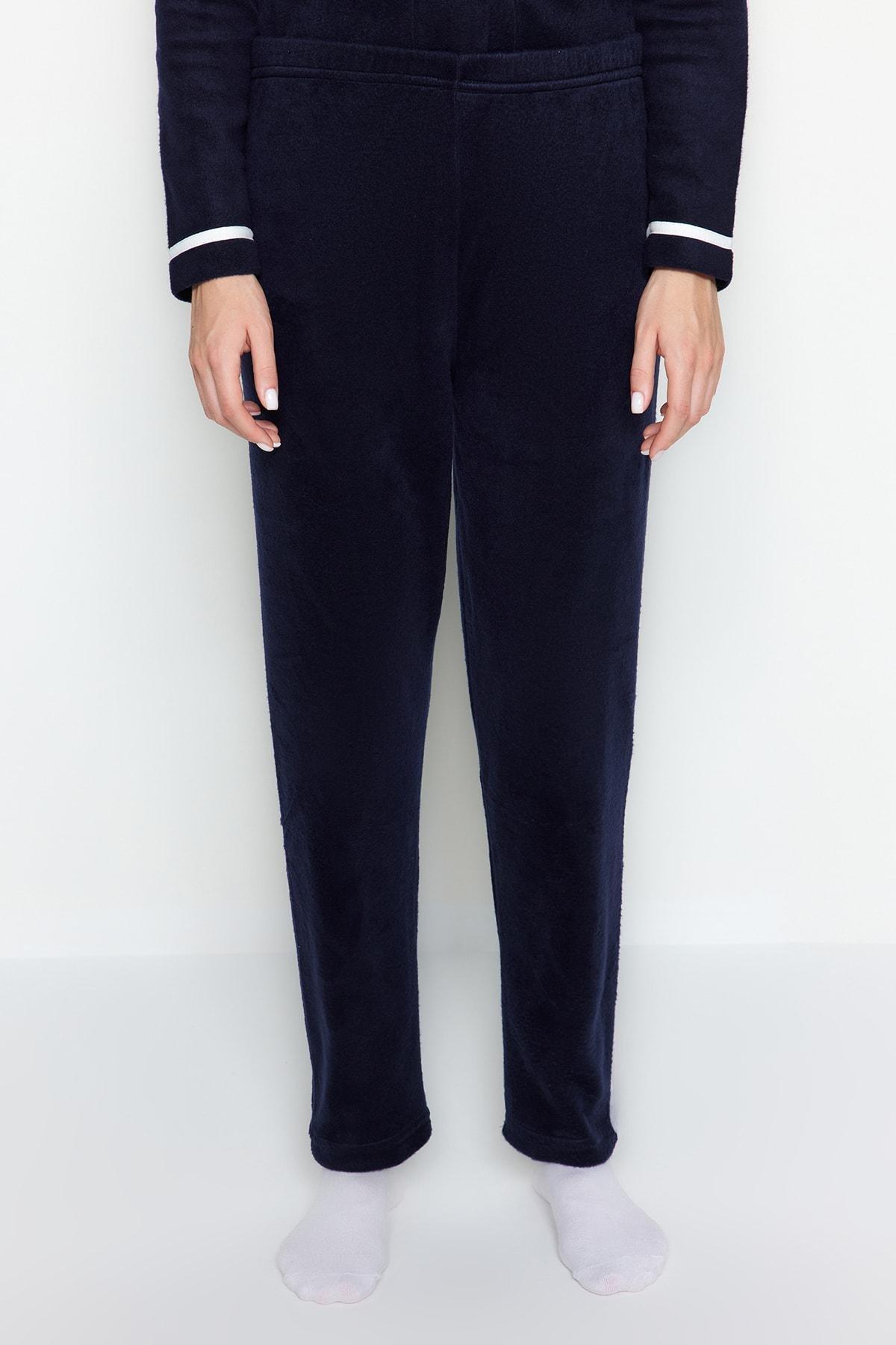Navy Pie Detailed Pyjamas Set, , large image number 6