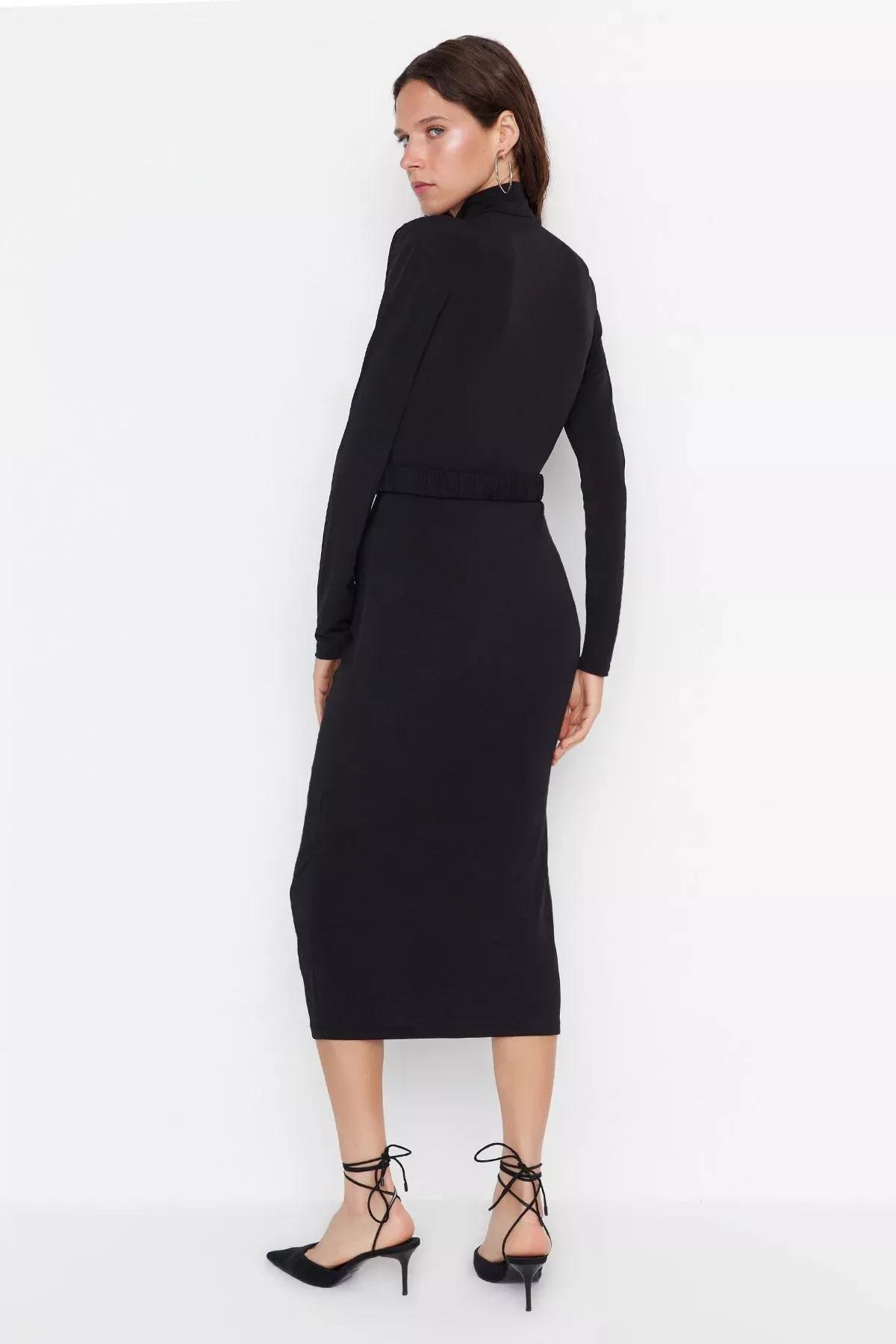 Black Bodycon Dress, Black, large image number 9