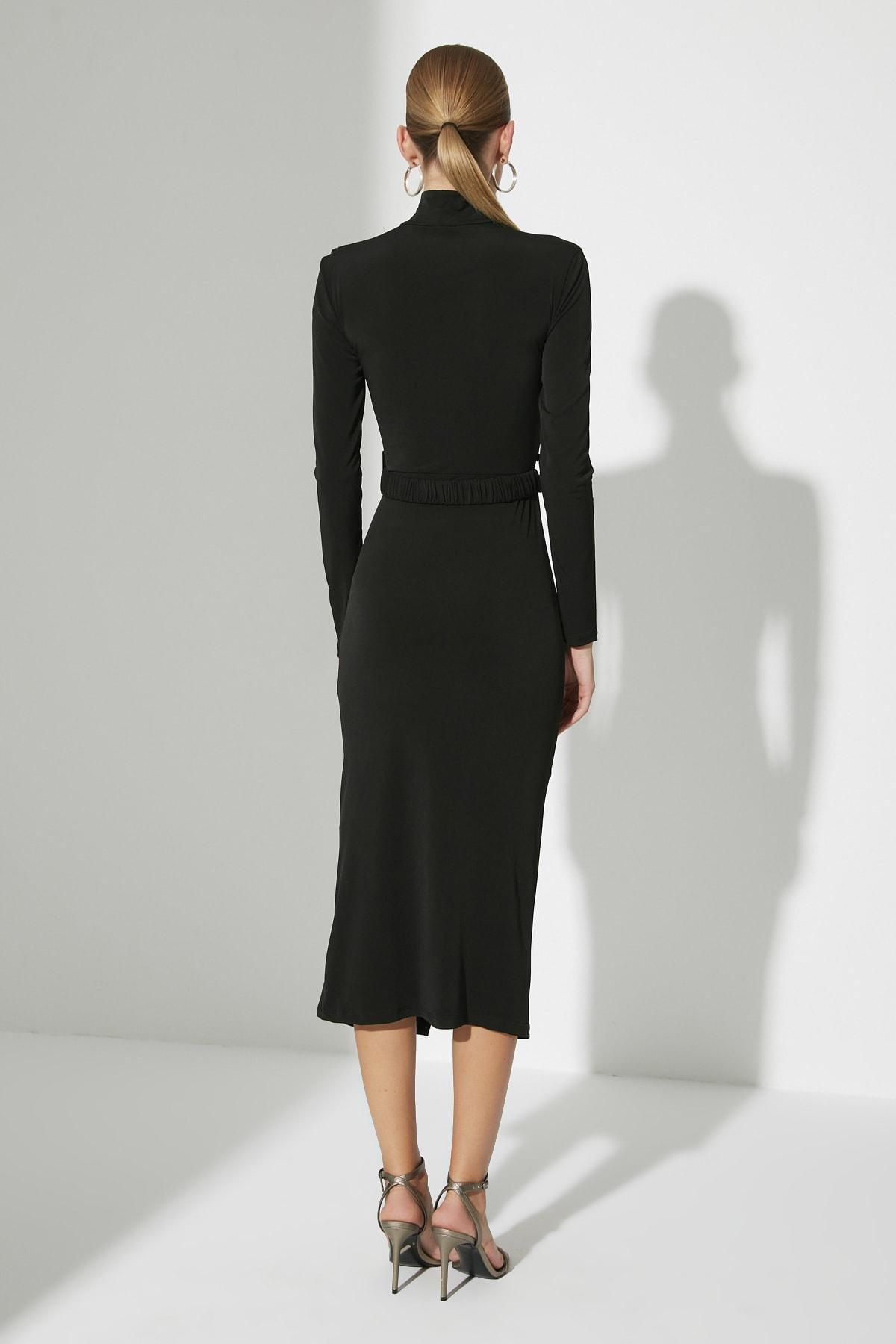 Black Bodycon Dress, Black, large image number 12