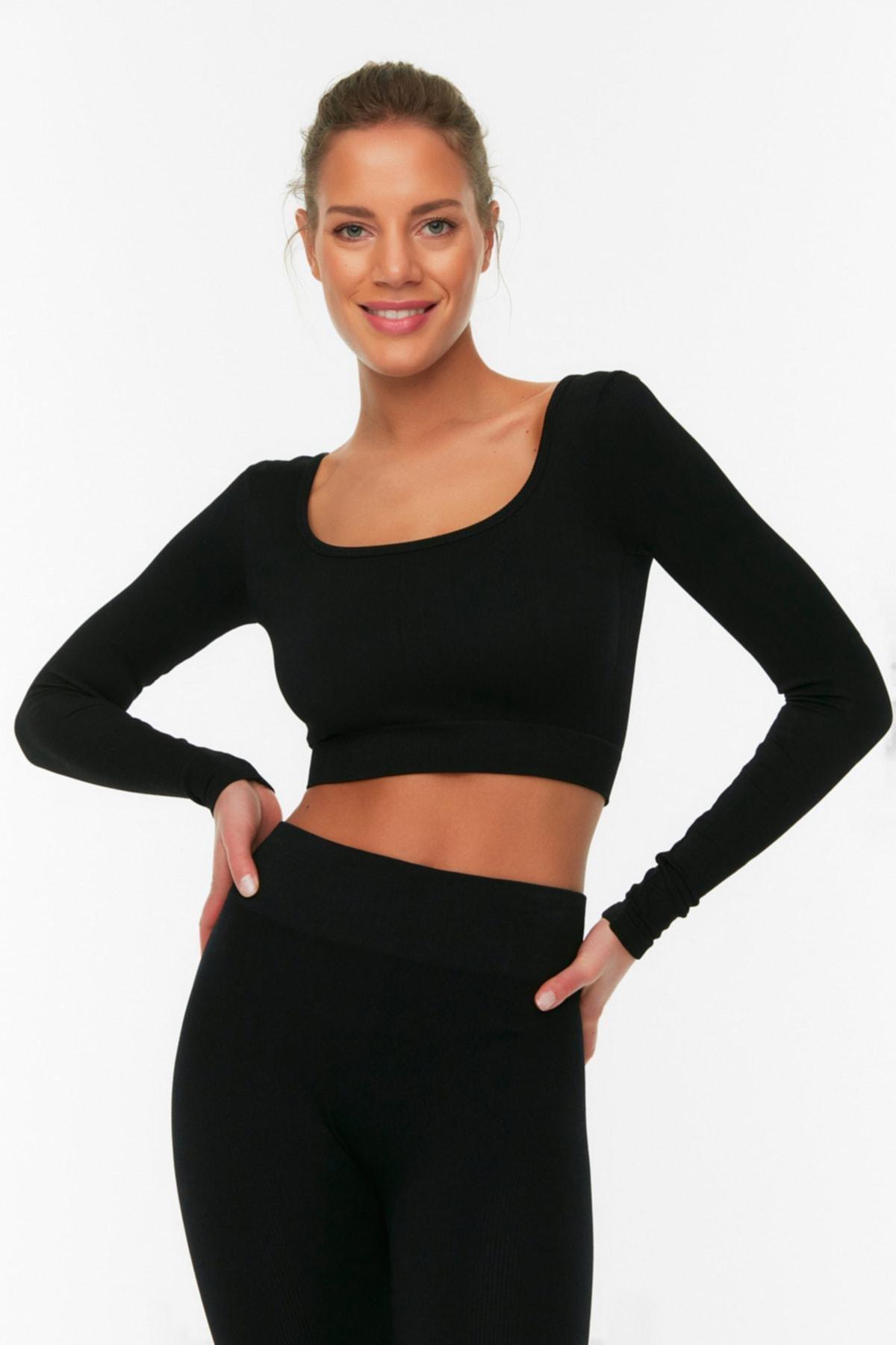 Black Fitted Blouse, , large image number 2