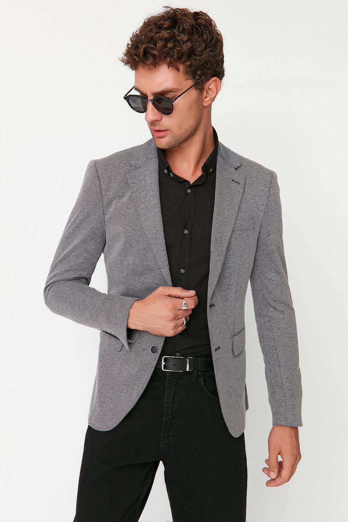 Trendyol - Black Lapel Collar Jacket