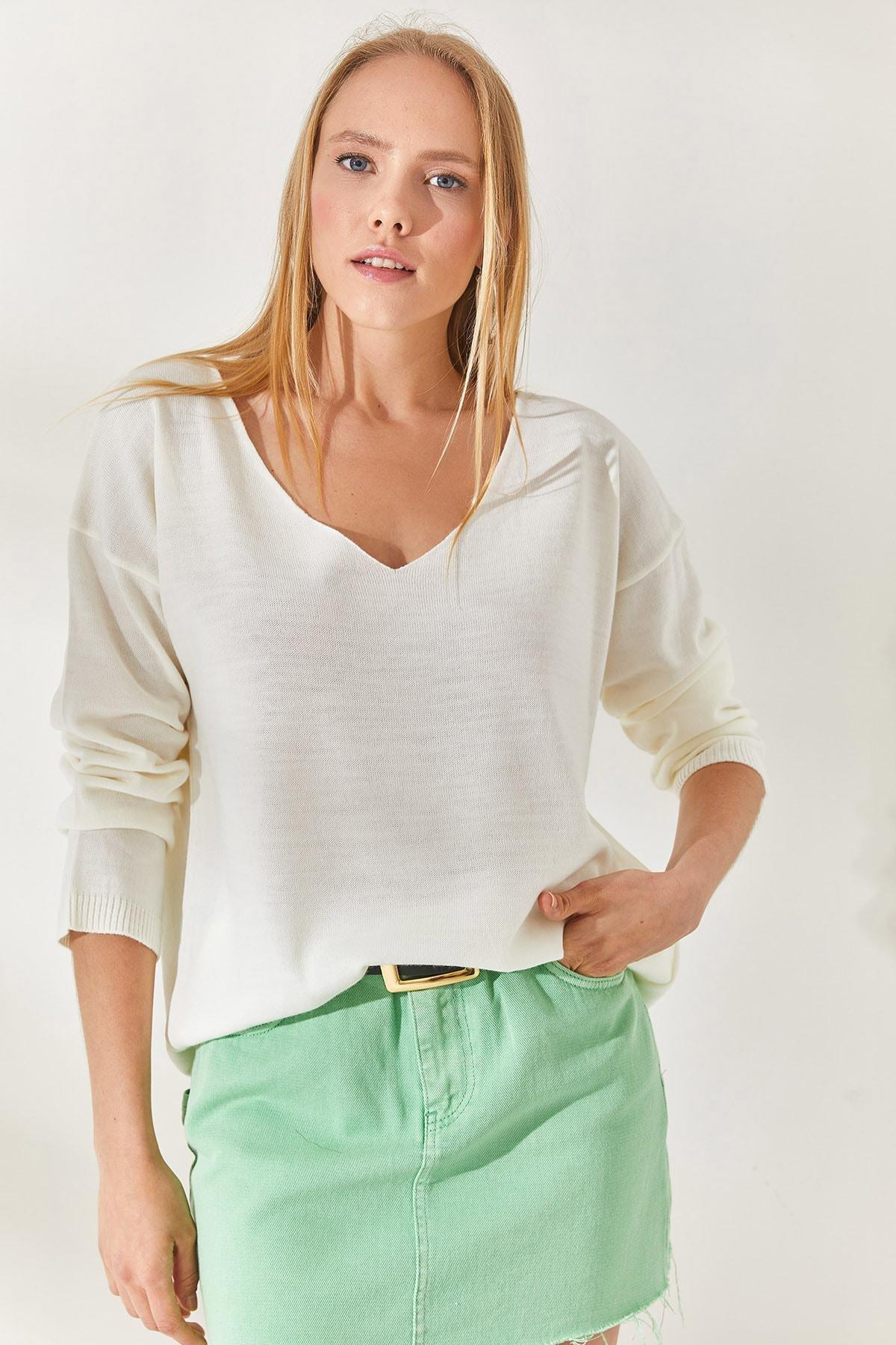 White Oversize Blouse, White, large image number 2