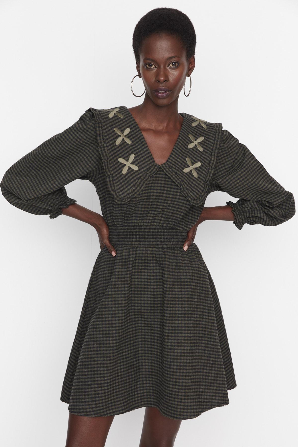 Multicolour A Line Mini Dress, , large image number 0