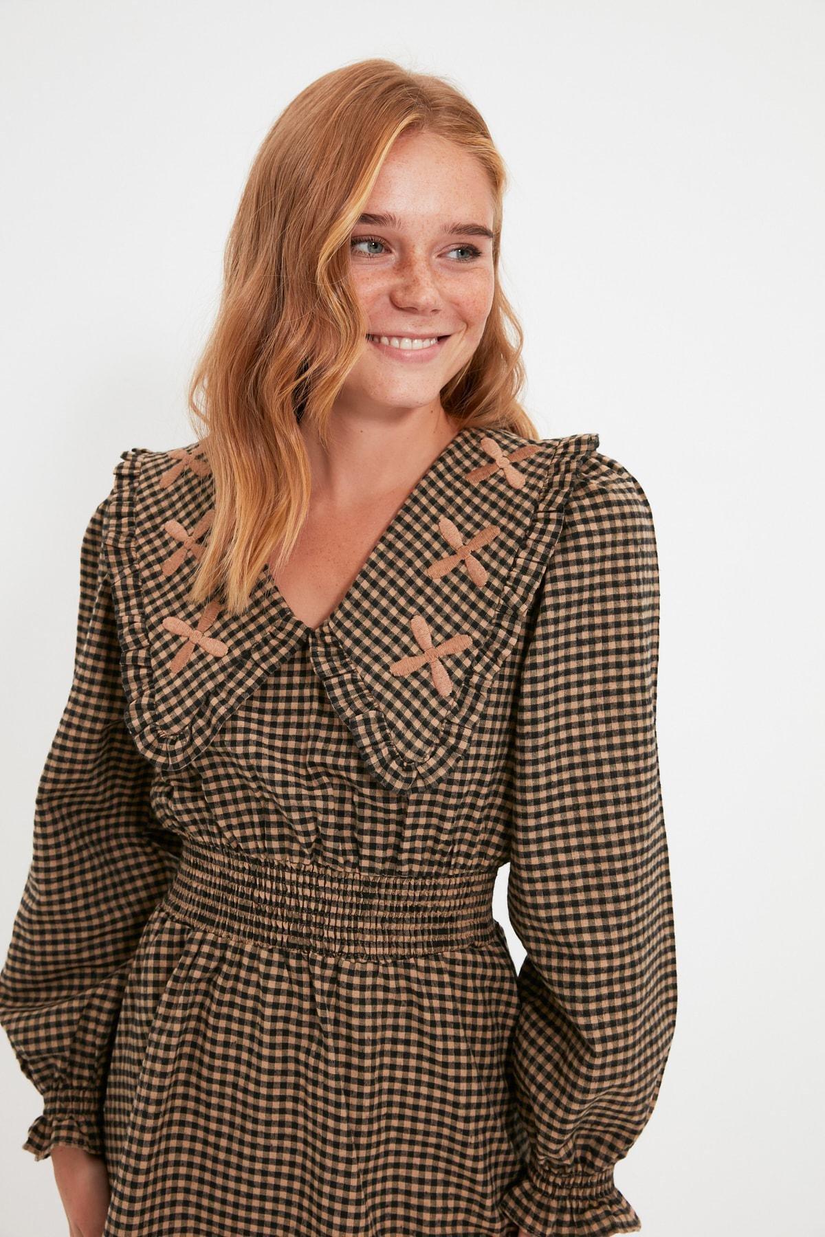 Brown A-Line Dress, , large image number 2