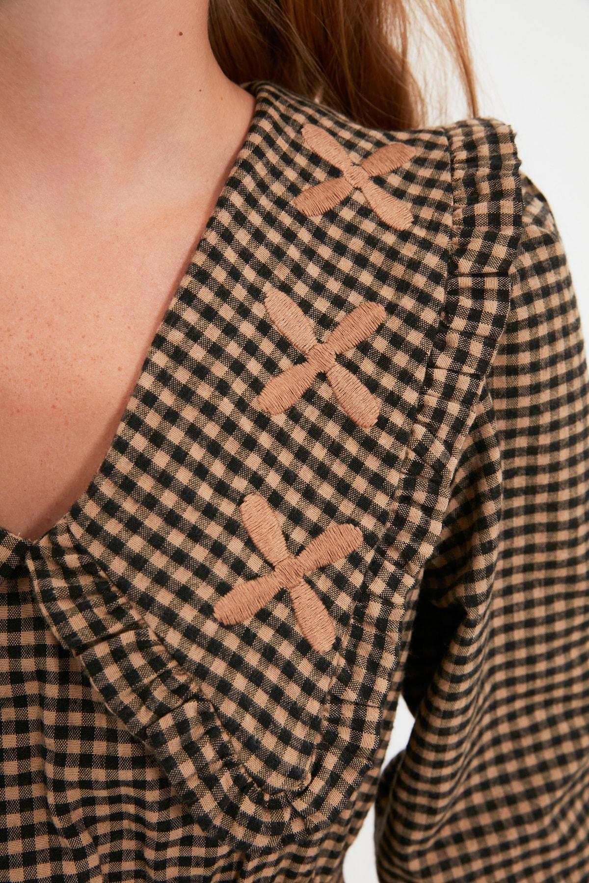 Brown A-Line Dress, , large image number 3