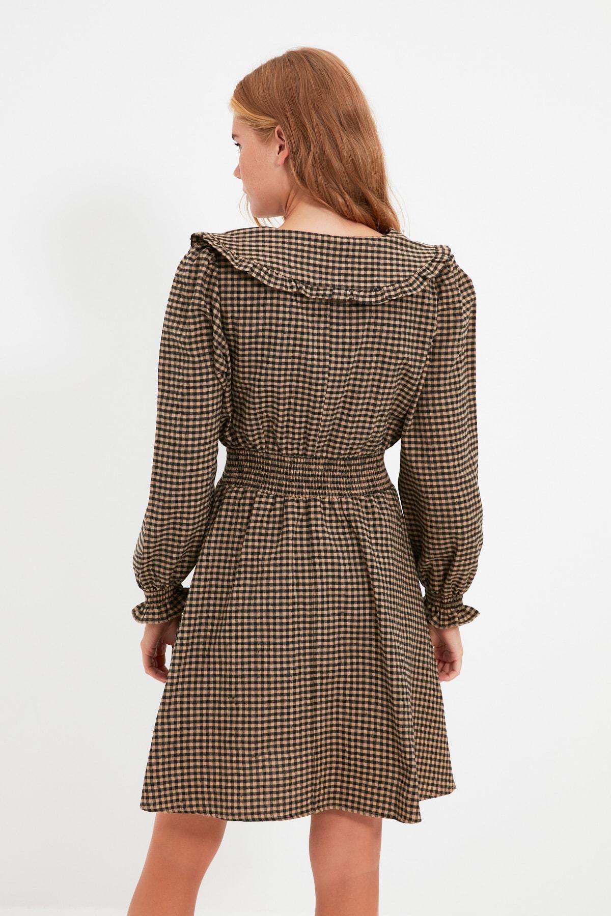 Brown A-Line Dress, , large image number 4