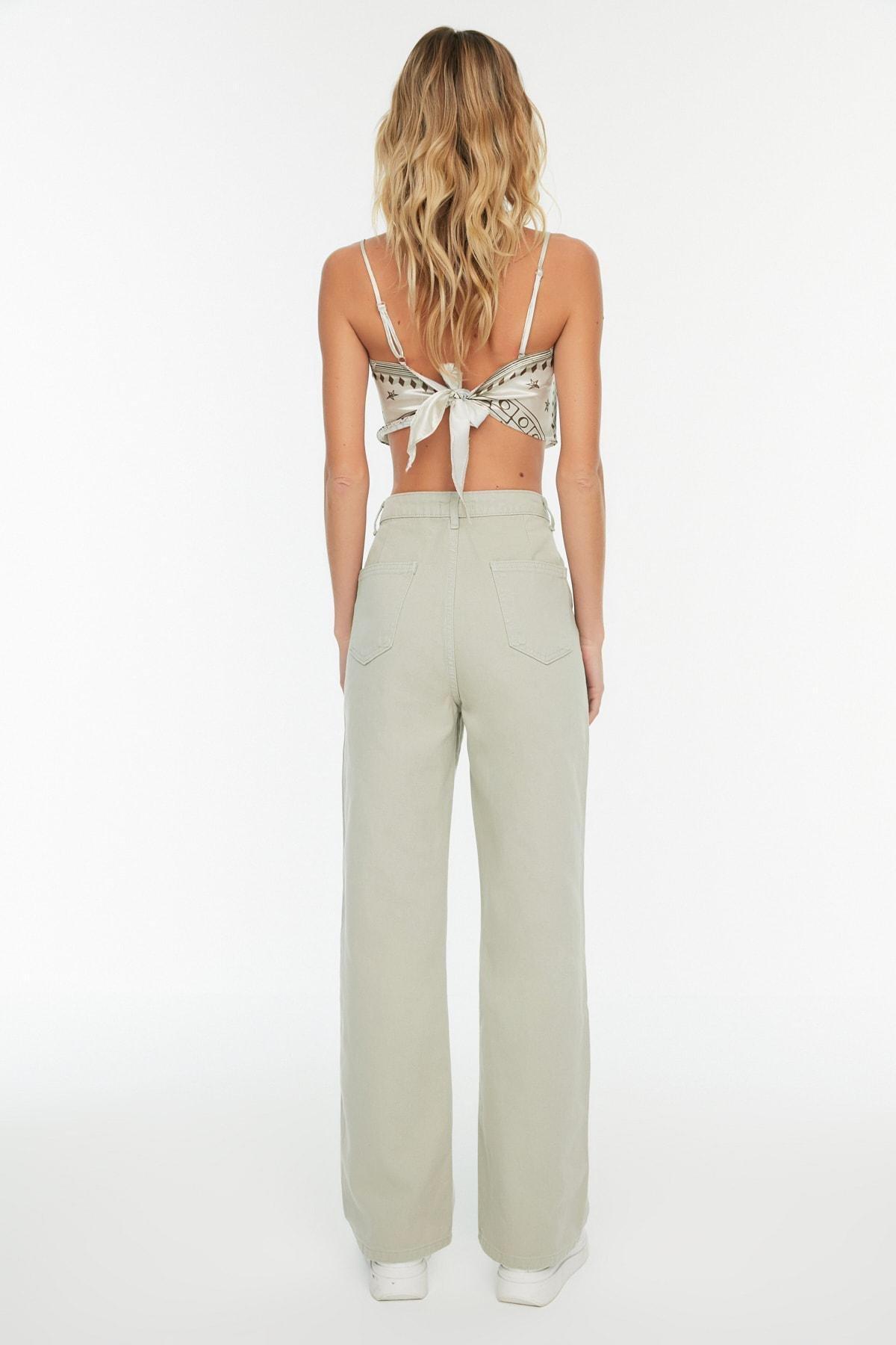 Beige Loose Jeans, , large image number 3