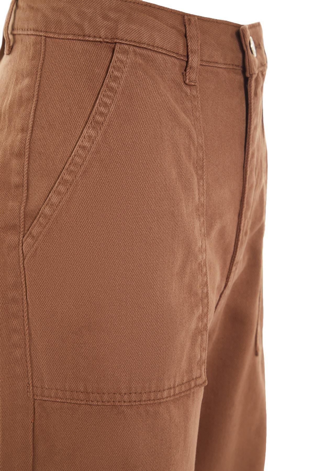 Brown Loose High Waist Jeans, , large image number 6