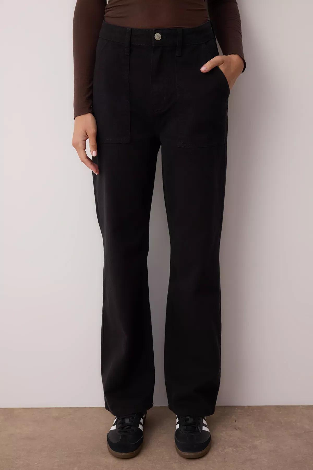 Black Loose High Waist Jeans, , large image number 1