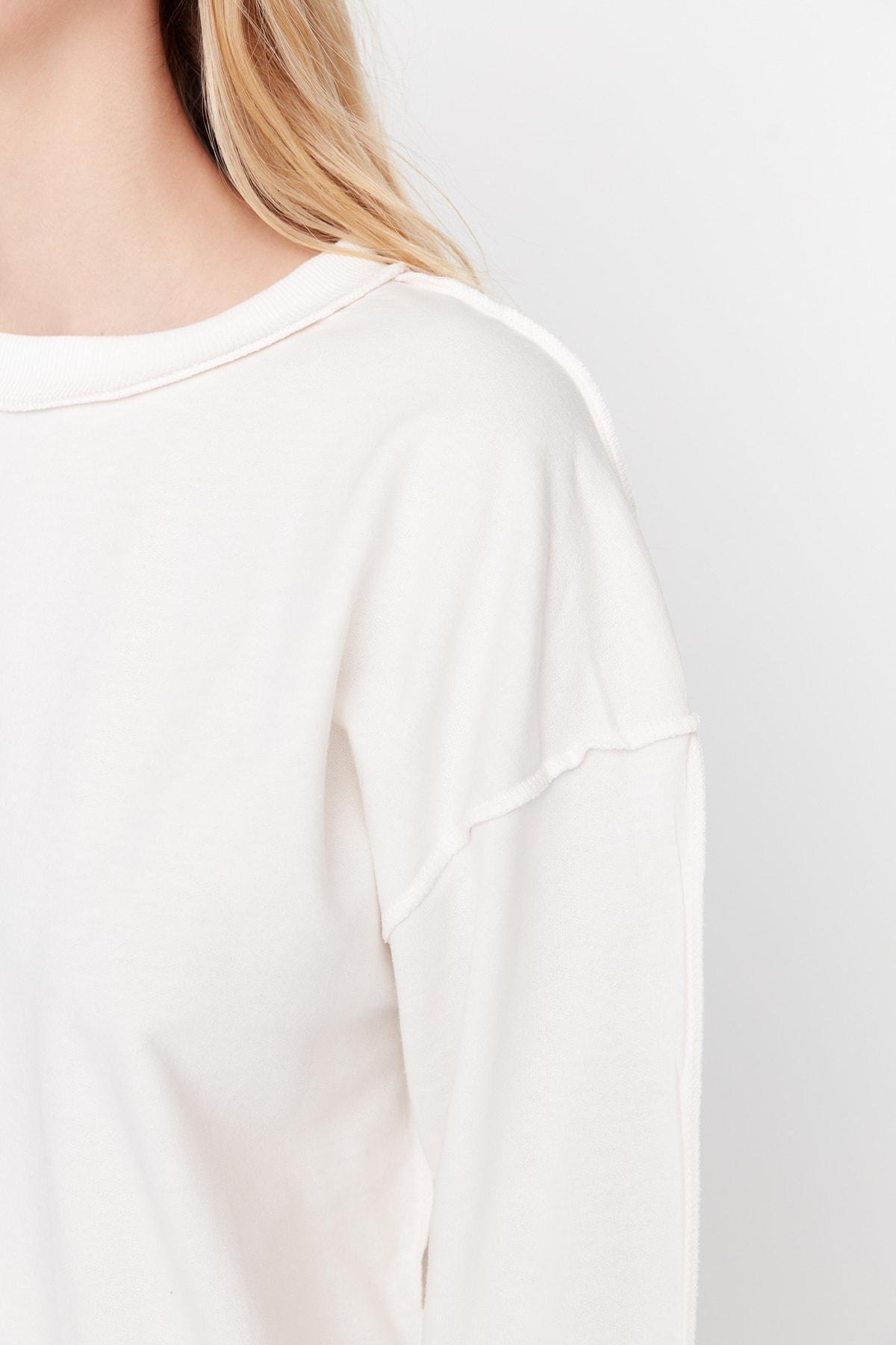 Ecru Knitted Sweatshirt, Ecru, large image number 8